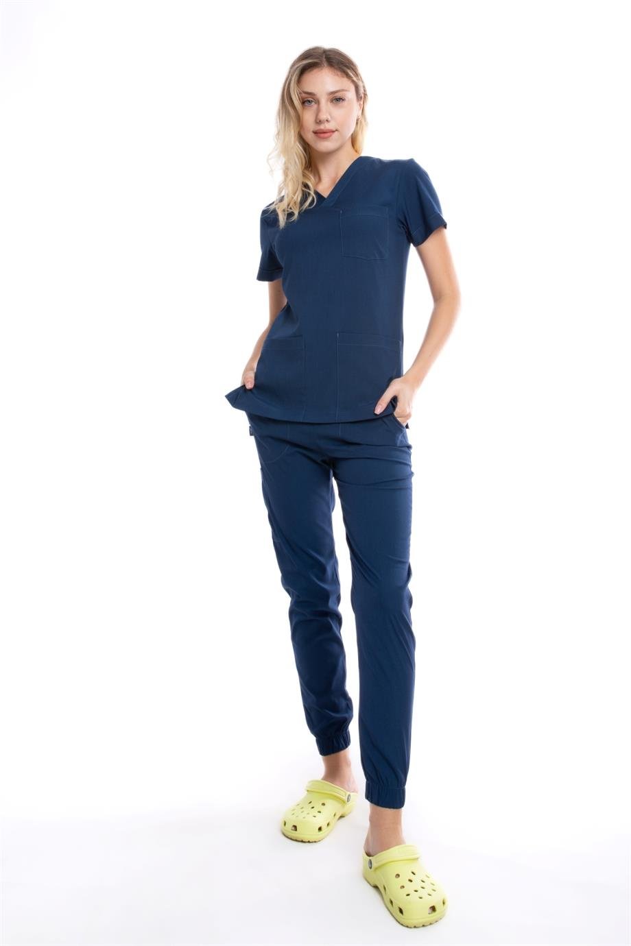 PETROL LACİVERT JOGGER KADIN ÜNİFORMA TAKIM