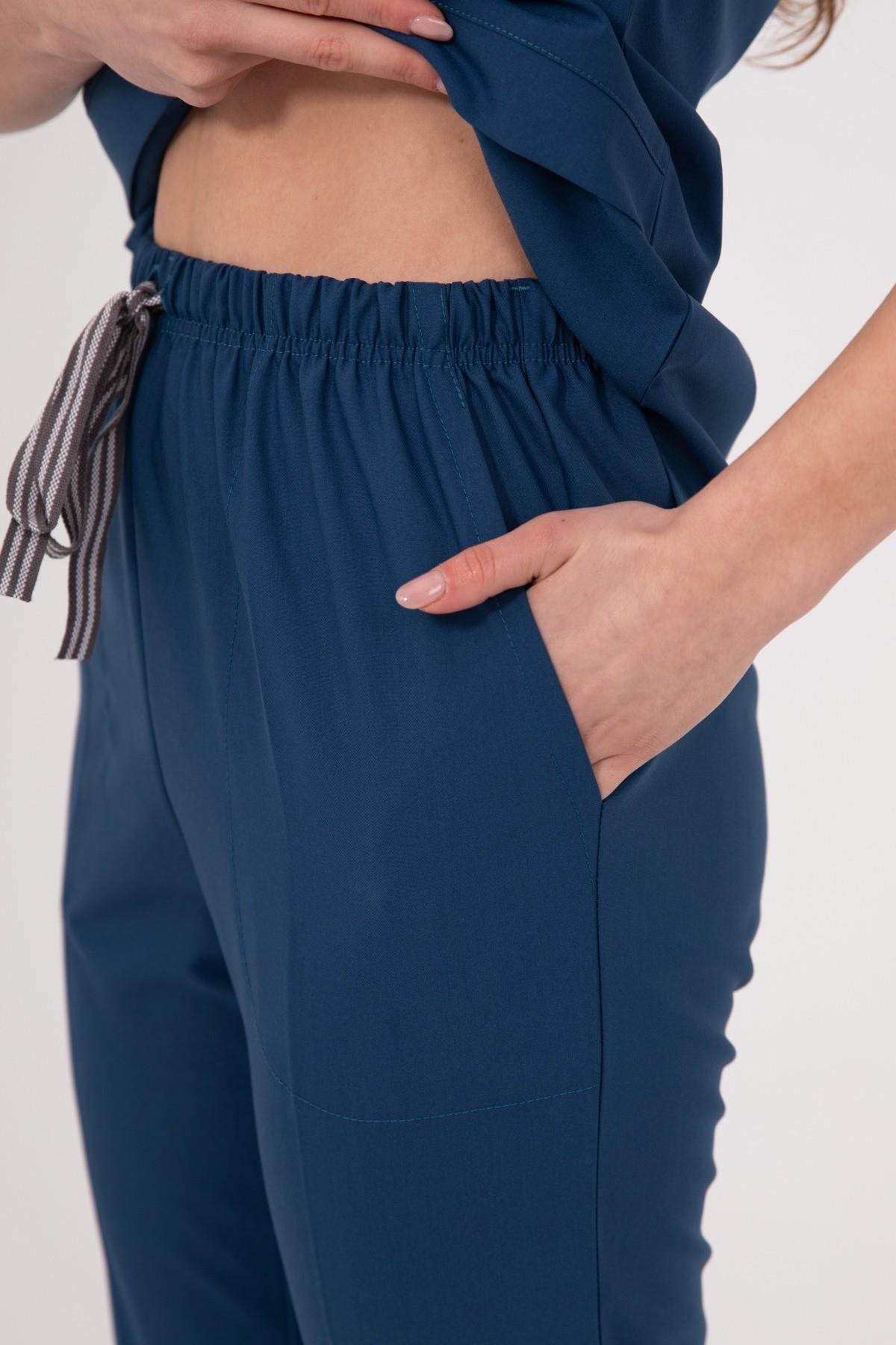 PETROL MAVİ MYRA PREMIUM ÜNİFORMA TAKIM