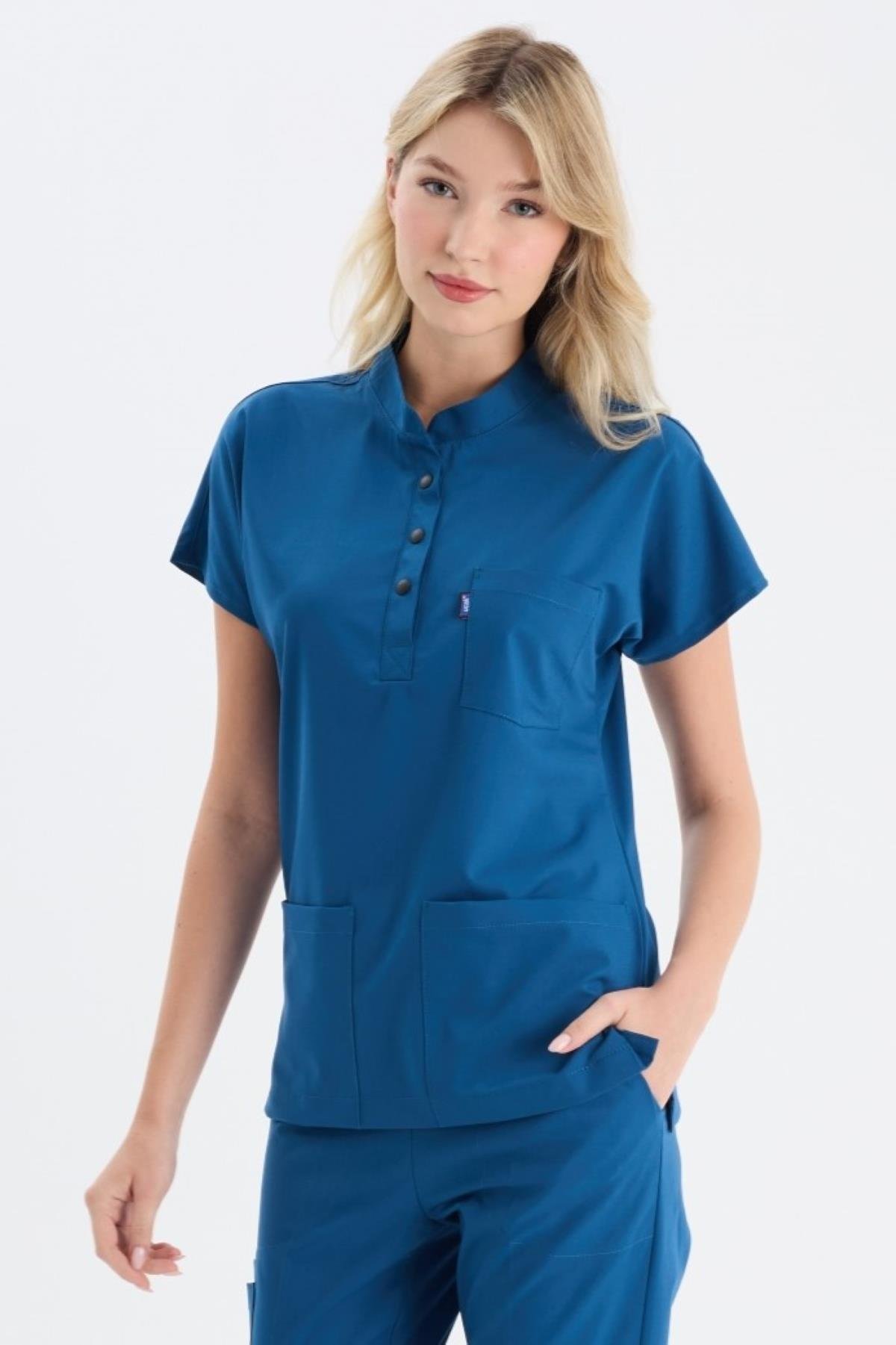 PETROL MAVİ PETRA KADIN PREMİUM TEK ÜST