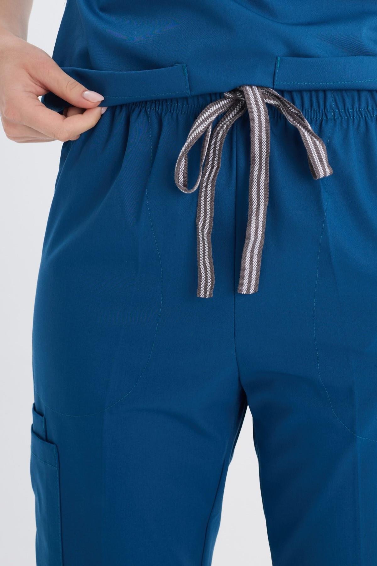 PETROL MAVİ PETRA PREMIUM ÜNİFORMA TAKIM