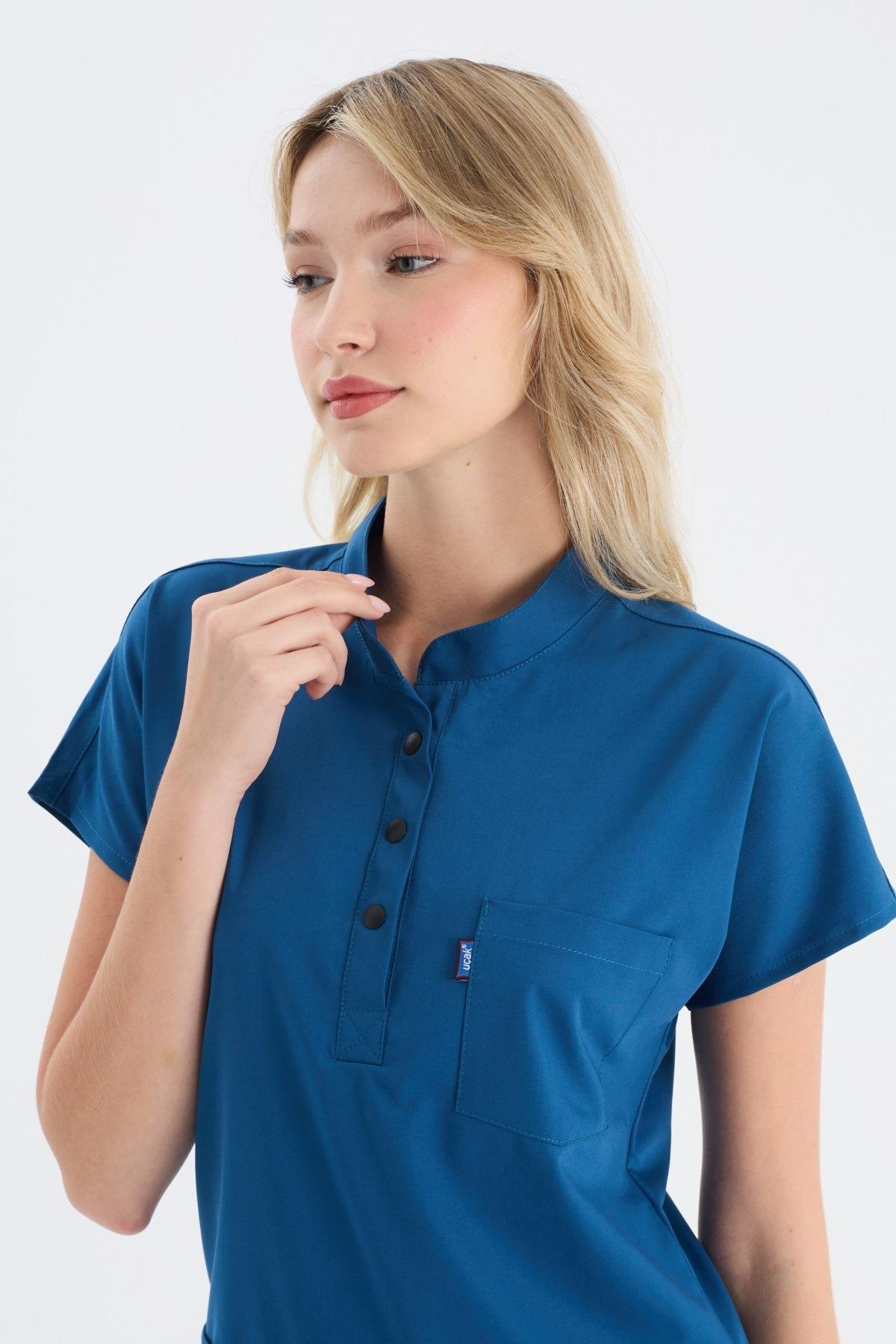 PETROL MAVİ PETRA PREMIUM ÜNİFORMA TAKIM