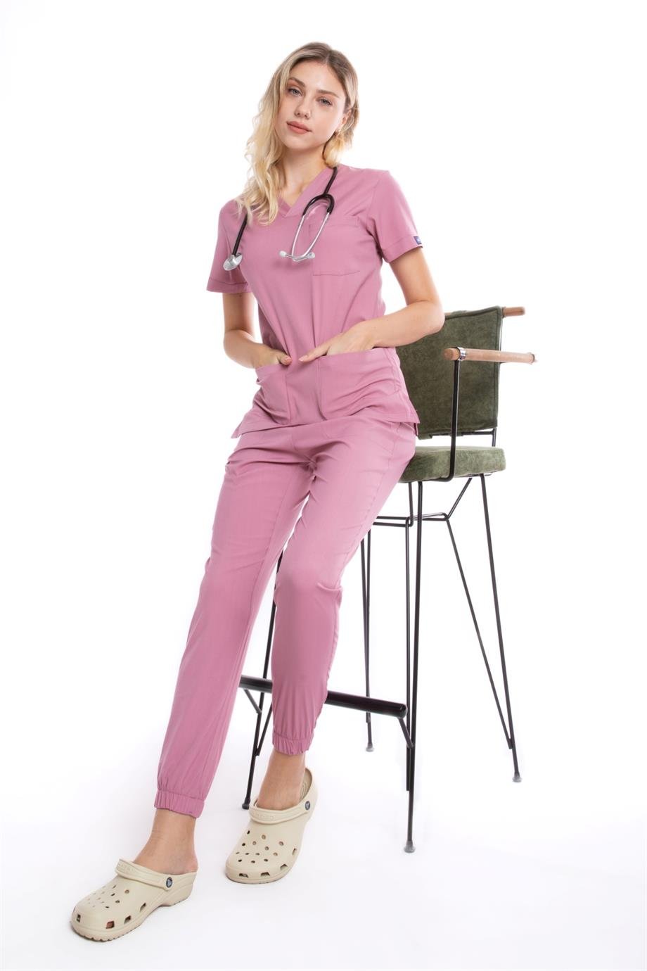 PUDRA JOGGER KADIN ÜNİFORMA TAKIM