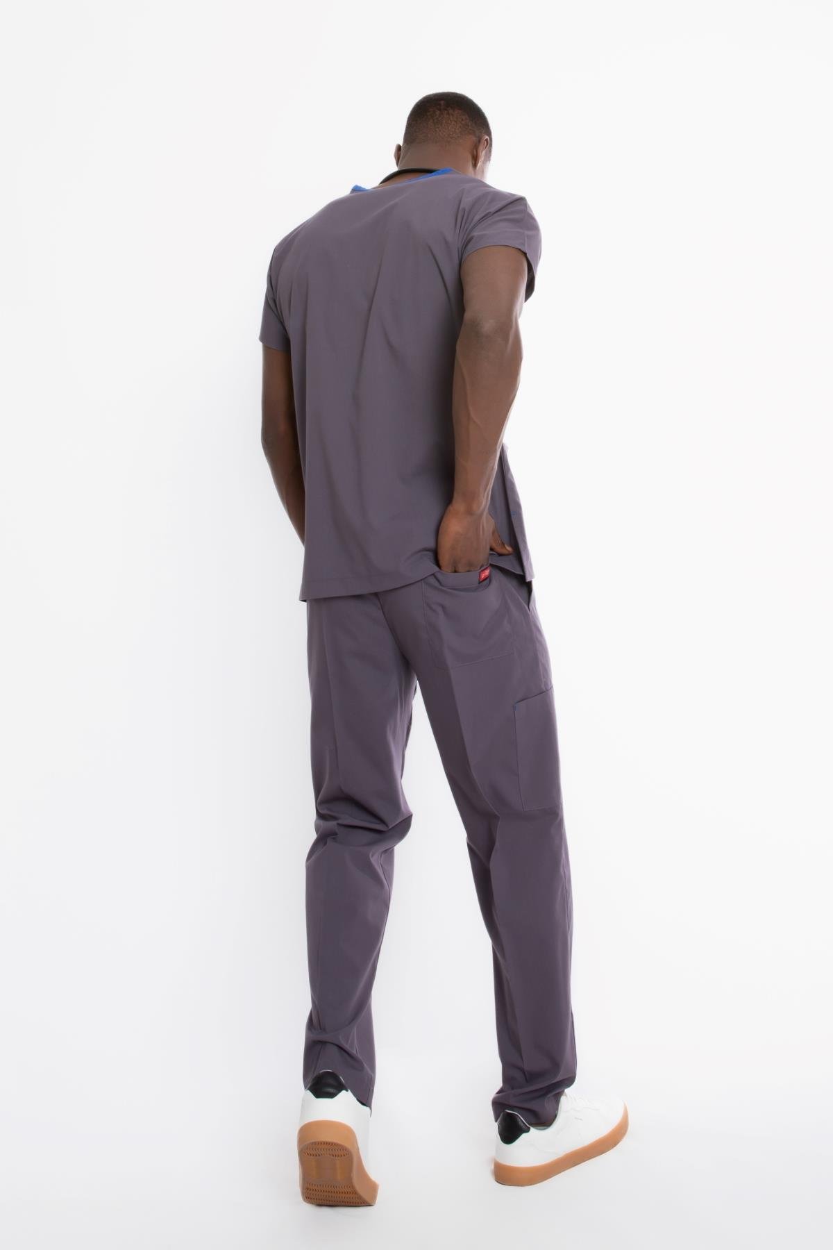 PUSLU GRİ U-FLEX ERKEK CERRAHİ TAKIM