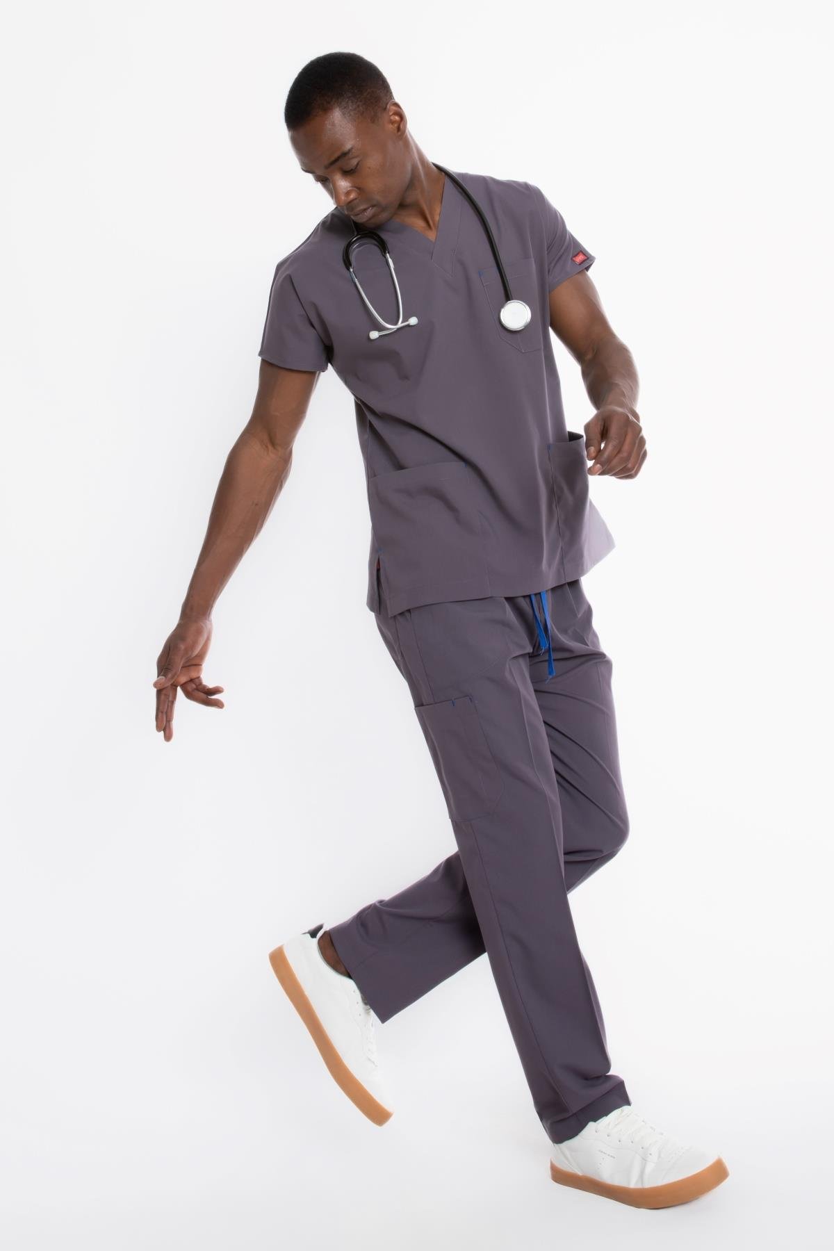 PUSLU GRİ U-FLEX ERKEK CERRAHİ TAKIM