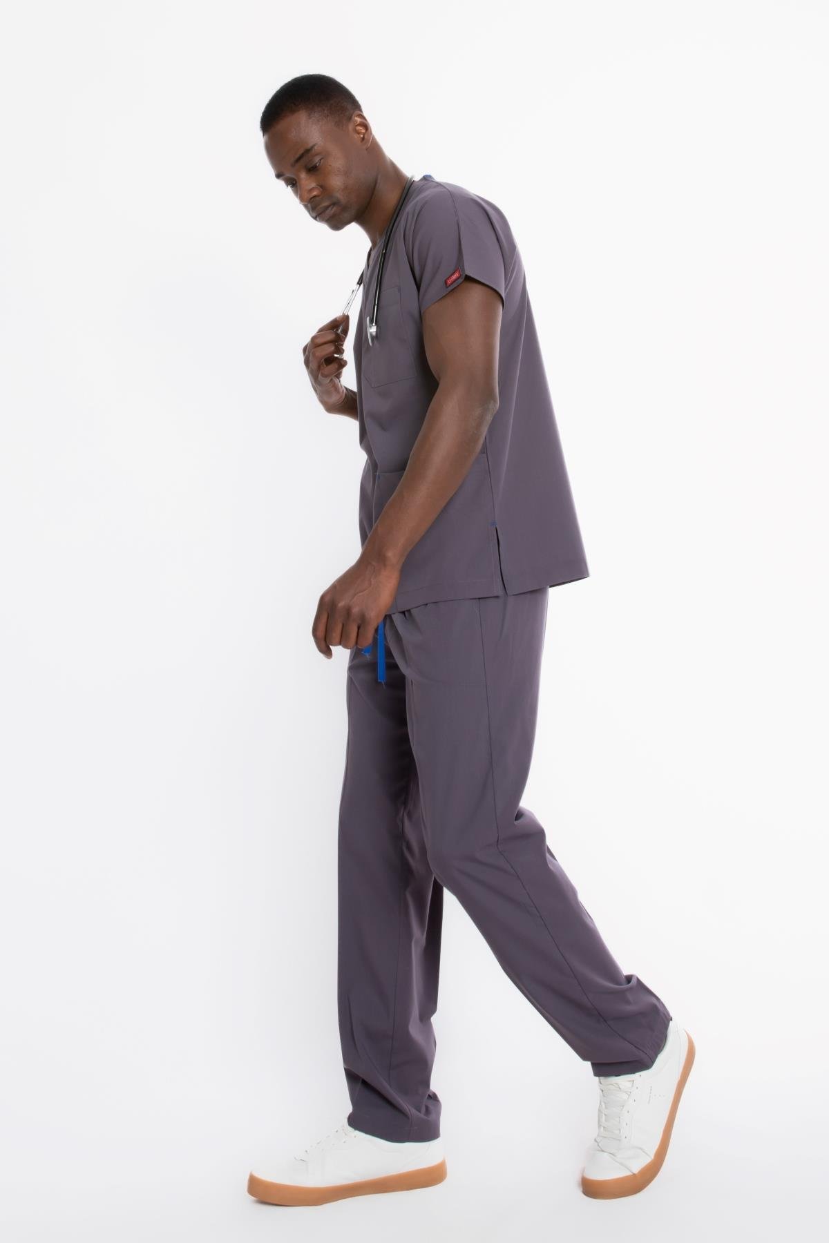 PUSLU GRİ U-FLEX ERKEK CERRAHİ TAKIM