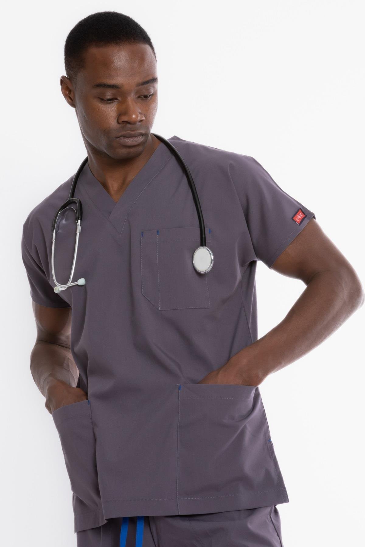 PUSLU GRİ U-FLEX ERKEK LİKRALI YARASA KOL TEK ÜST