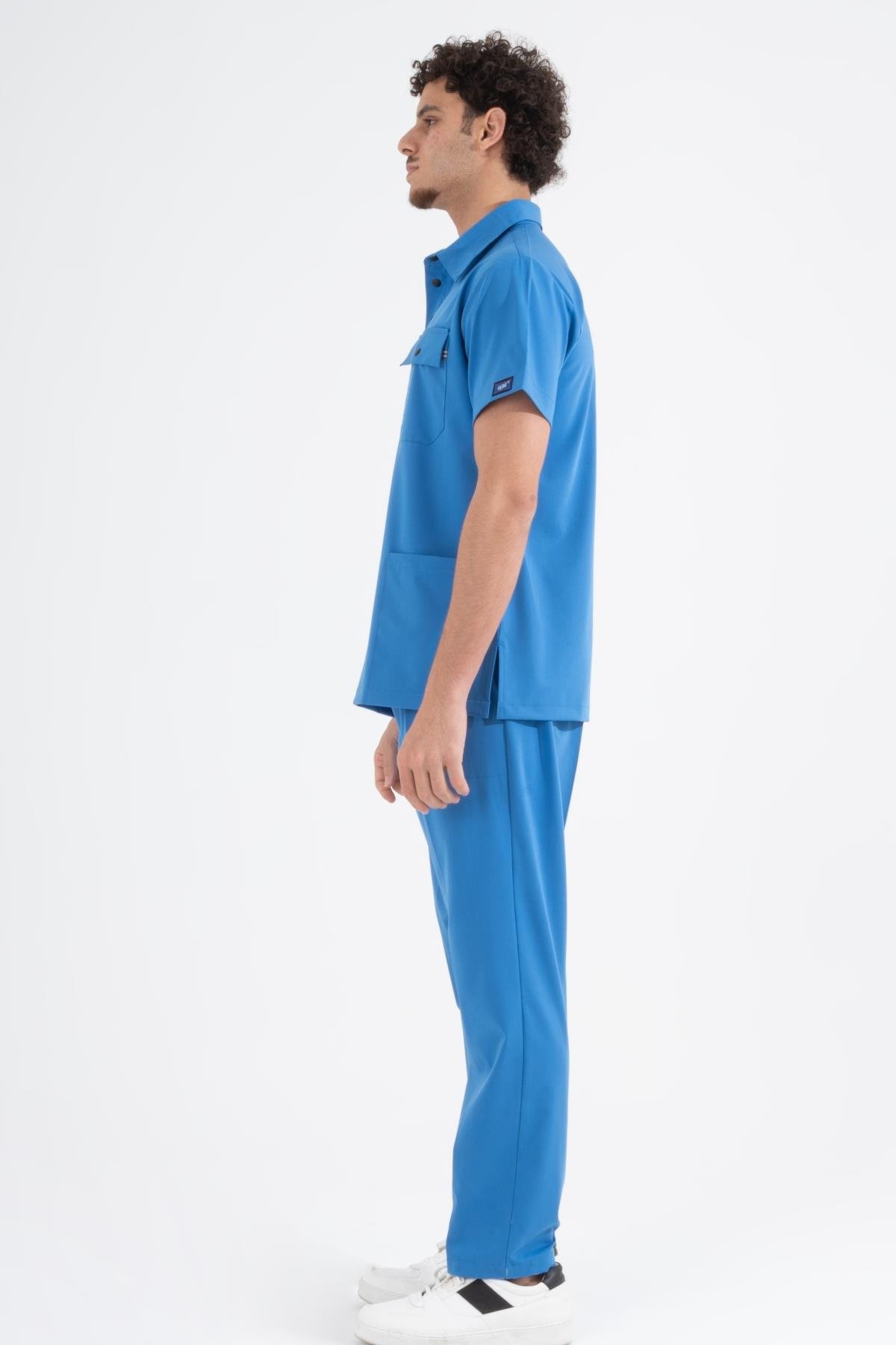 ROYAL MAVİ MILAN PREMIUM SCRUBS TAKIM