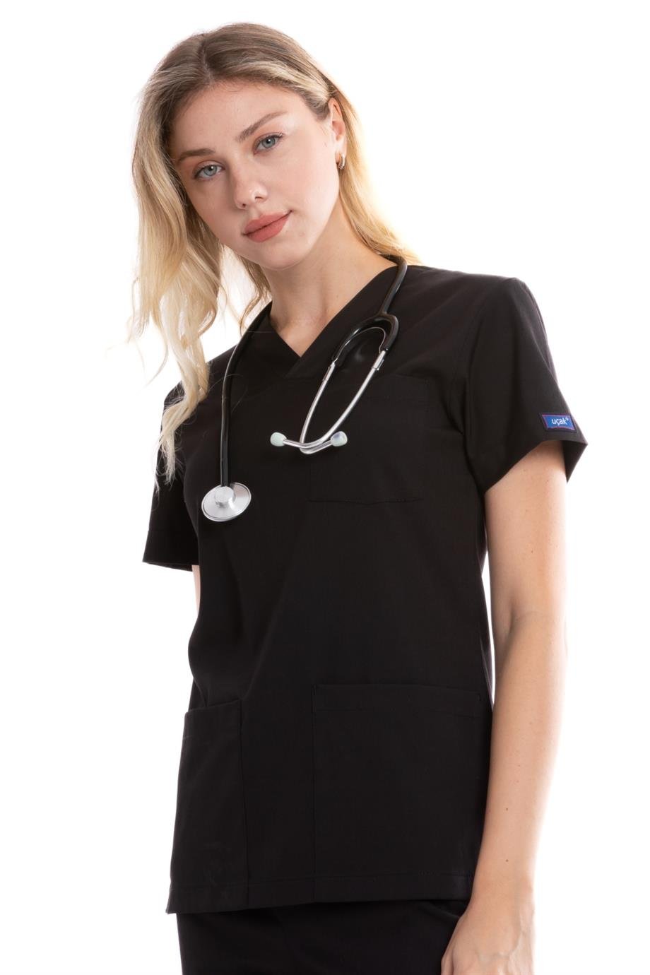 SİYAH JOGGER KADIN ÜNİFORMA TAKIM