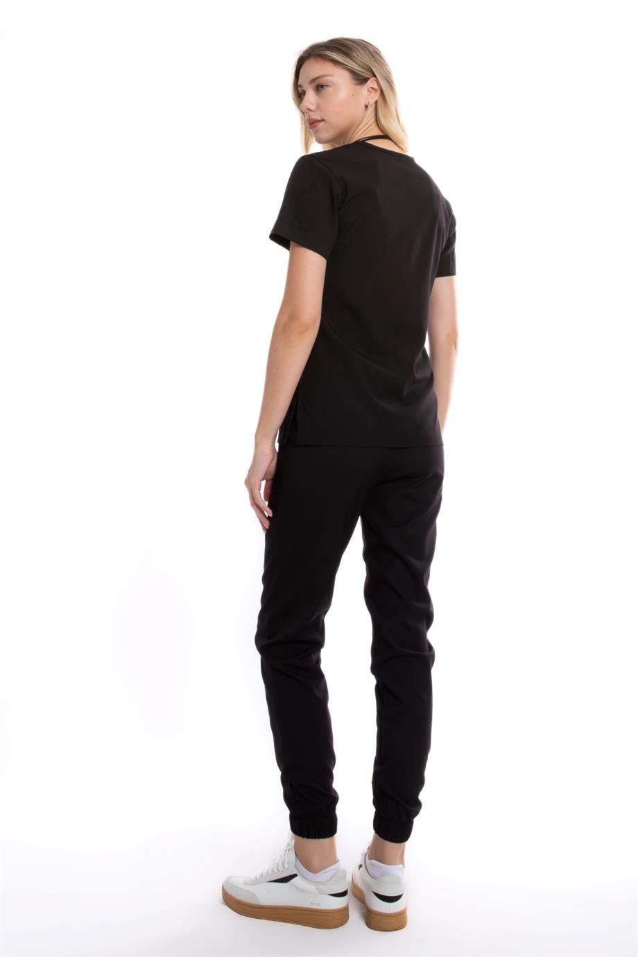 SİYAH JOGGER KADIN ÜNİFORMA TAKIM