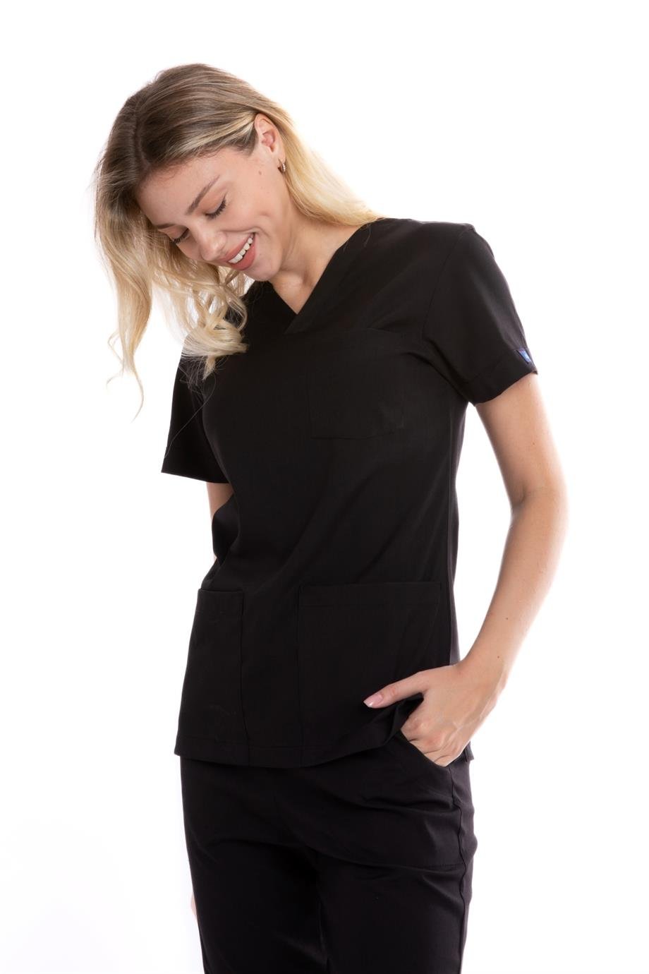 SİYAH JOGGER KADIN ÜNİFORMA TAKIM