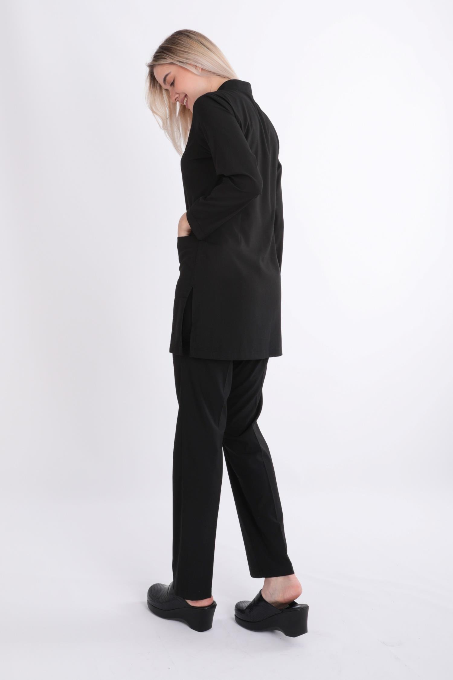 SİYAH KARYA TESETTÜR ÜNİFORMA TAKIM