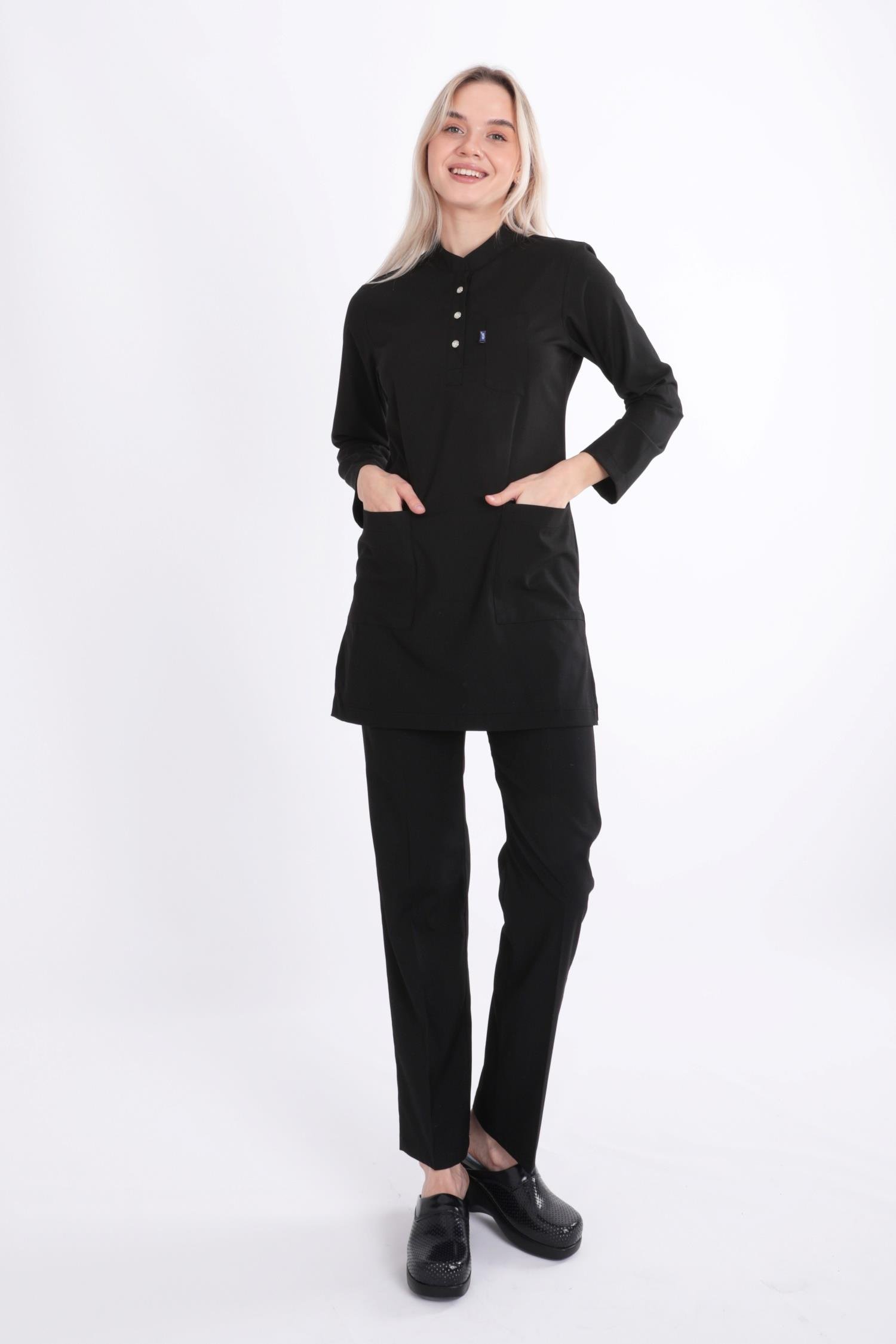 SİYAH KARYA TESETTÜR ÜNİFORMA TAKIM