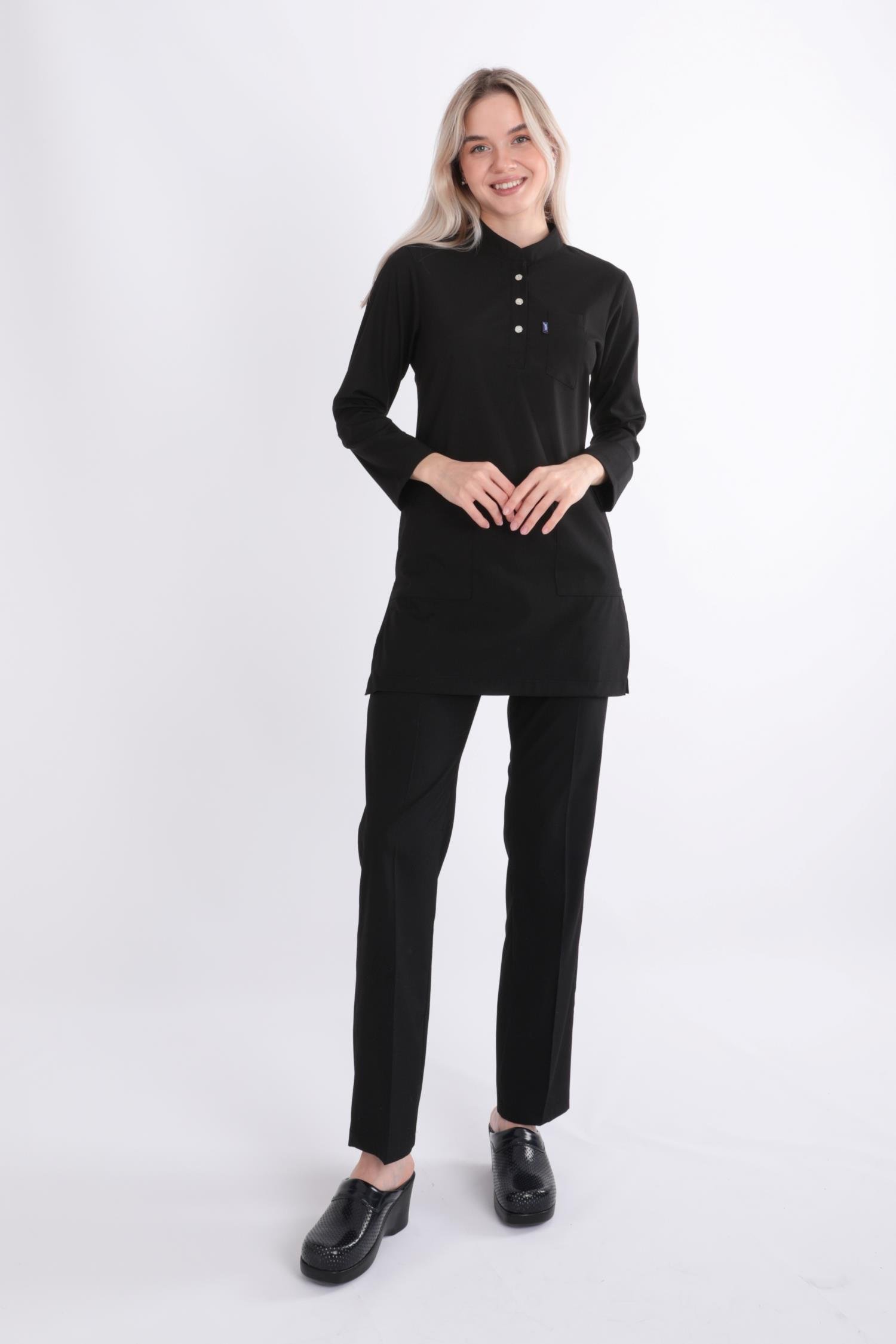 SİYAH KARYA TESETTÜR ÜNİFORMA TAKIM