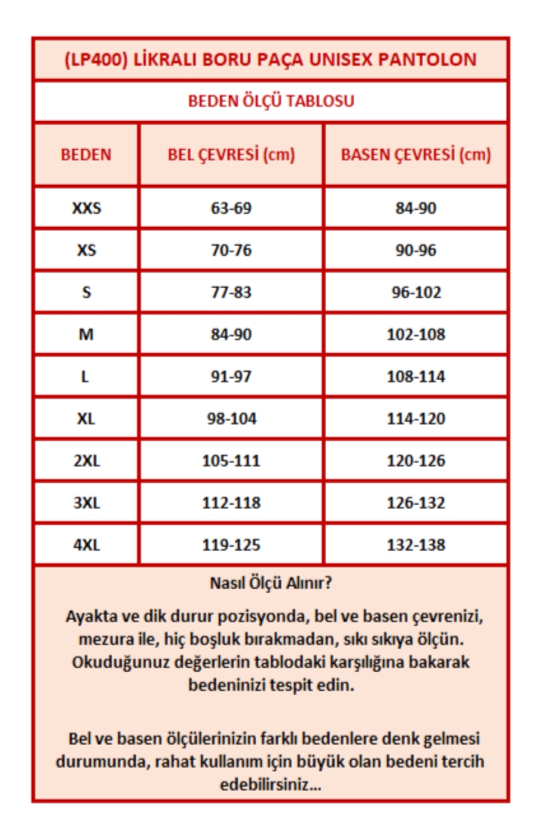 SİYAH LİKRALI BORU PAÇA UNISEX PANTOLON (KALIN KUMAŞ)