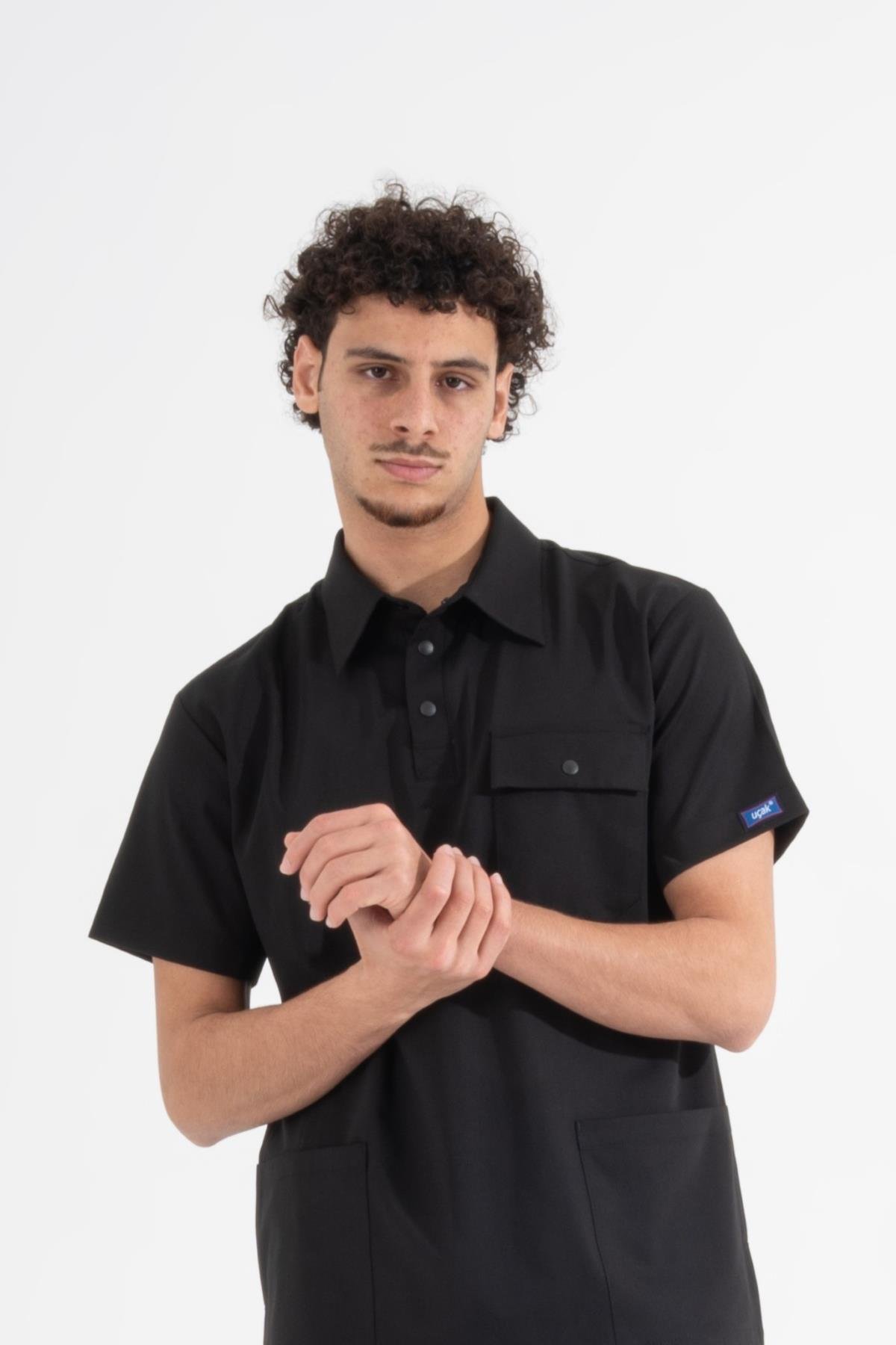 SİYAH MILAN PREMIUM SCRUBS TAKIM