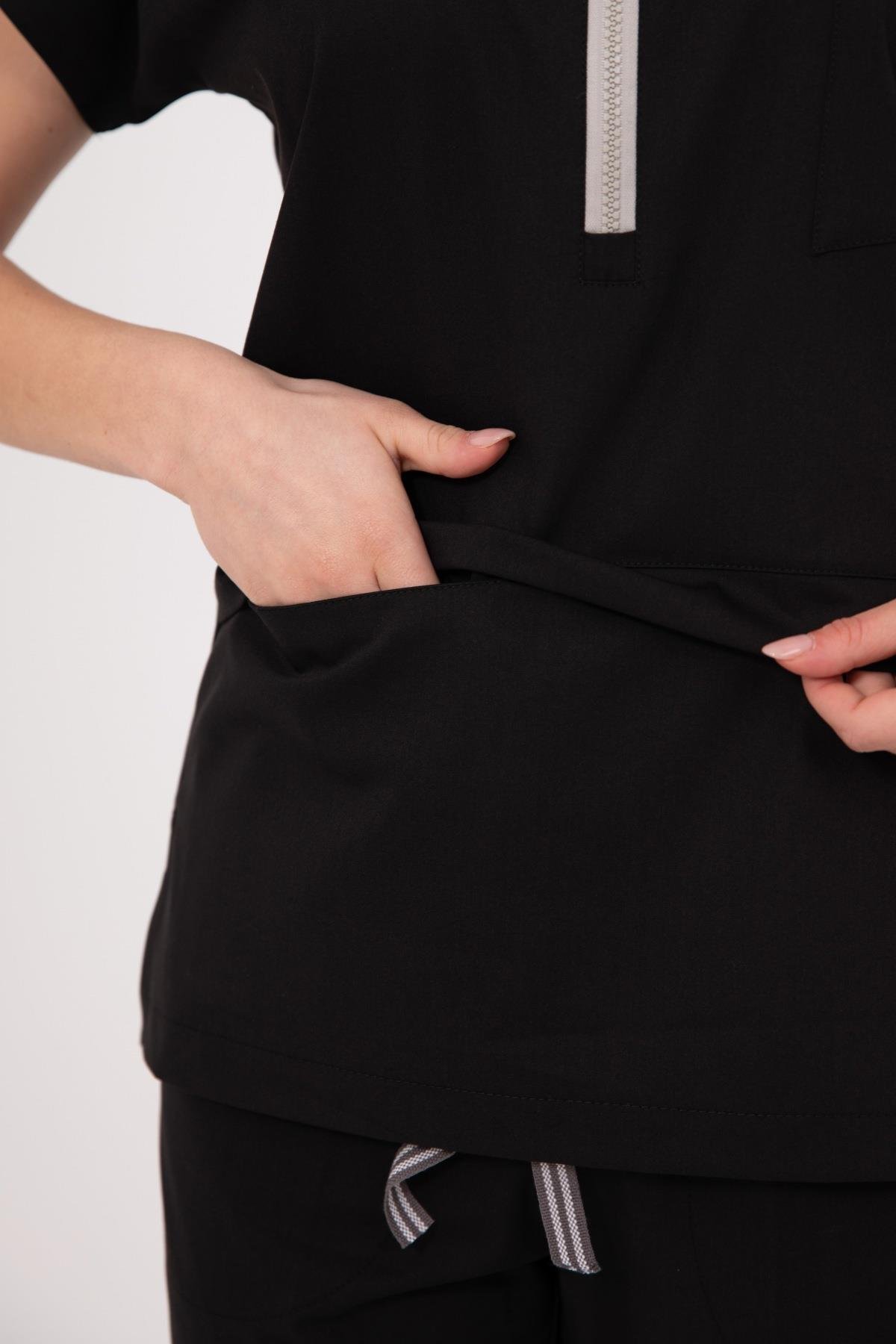 SİYAH MYRA PREMIUM ÜNİFORMA TAKIM