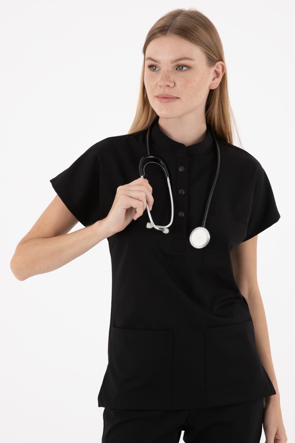 SİYAH PETRA KADIN PREMİUM TEK ÜST