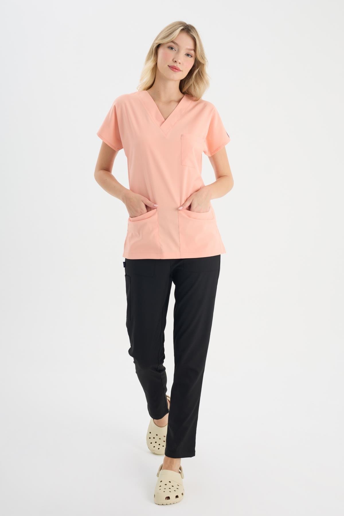 SALMON CORE-FLEX LYCRA WOMEN TOP