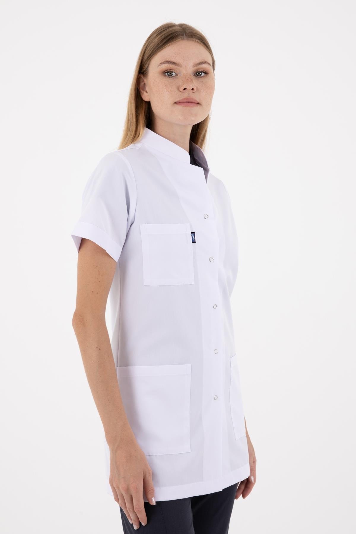 TUNİK BOY, KISA KOL, HAKİM YAKA, KADIN DOKTOR ÖNLÜĞÜ