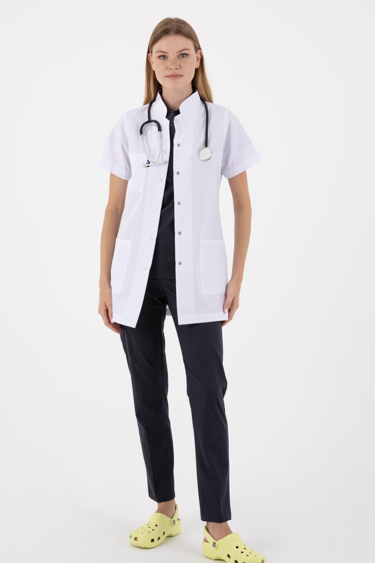 TUNİK BOY, KISA KOL, HAKİM YAKA, KADIN DOKTOR ÖNLÜĞÜ