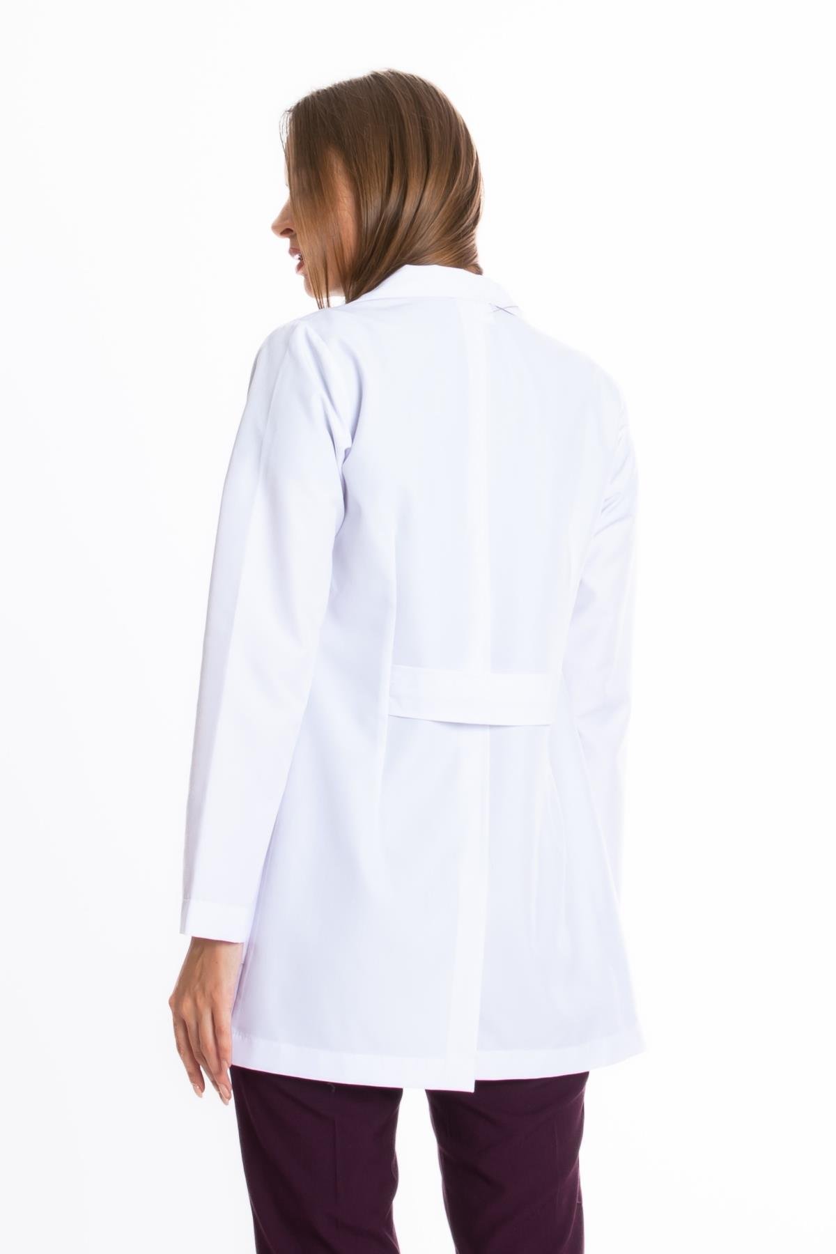 TUNİK BOY, UZUN KOL, KLASİK YAKA, KADIN DOKTOR ÖNLÜĞÜ
