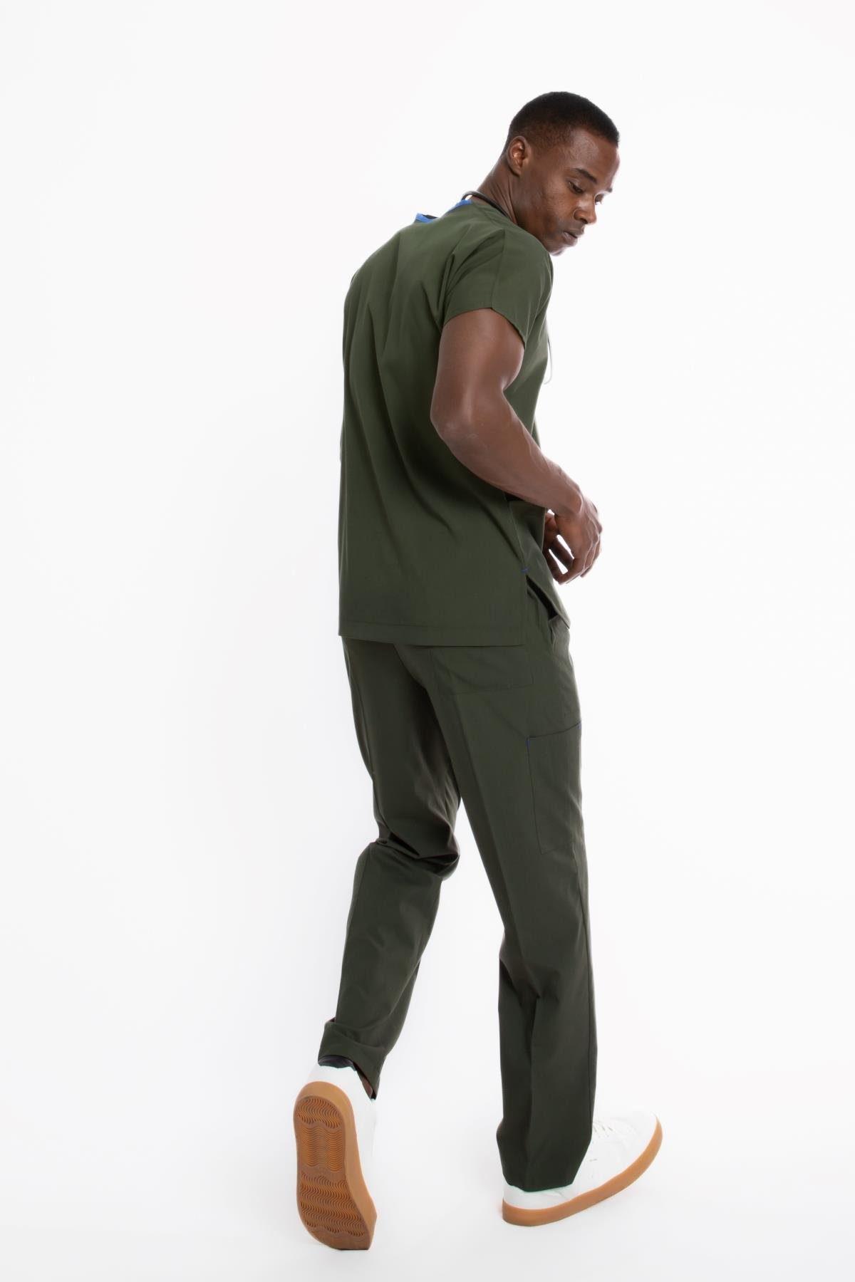 YAĞ YEŞİLİ U-FLEX ERKEK CERRAHİ TAKIM