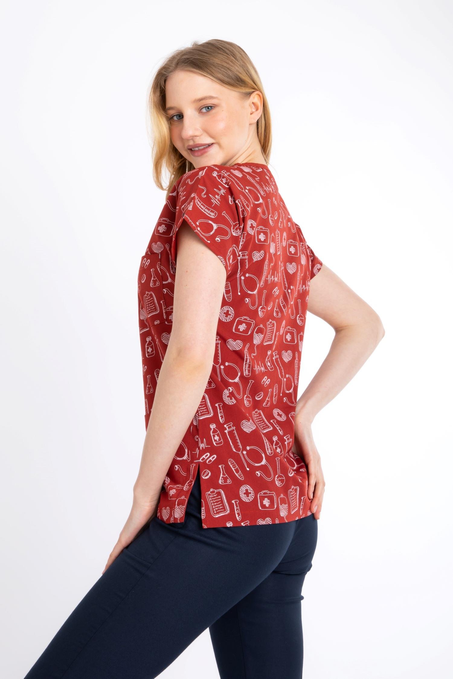 YANIK TURUNCU SEMBOL U-FLEX KADIN LİKRALI TEK ÜST