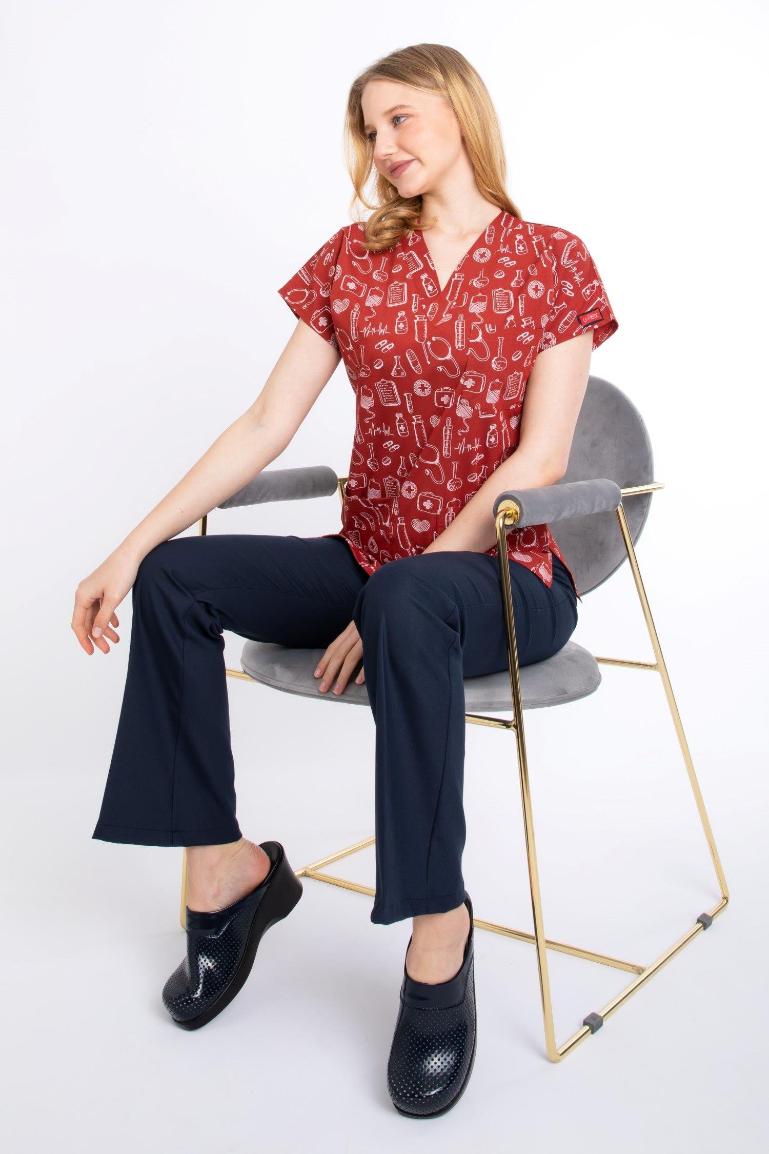 YANIK TURUNCU SEMBOL U-FLEX KADIN LİKRALI TEK ÜST