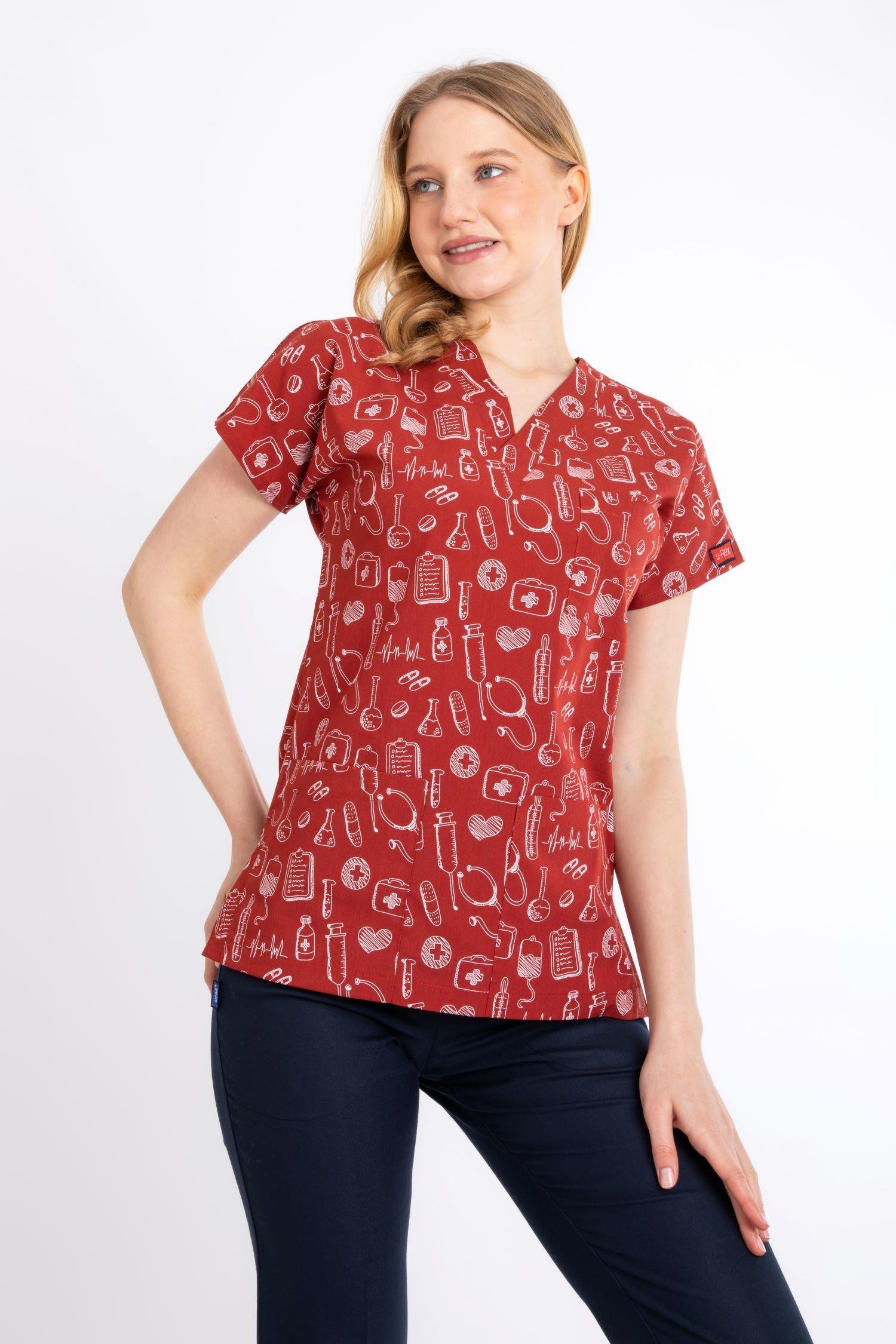 YANIK TURUNCU SEMBOL U-FLEX KADIN LİKRALI TEK ÜST