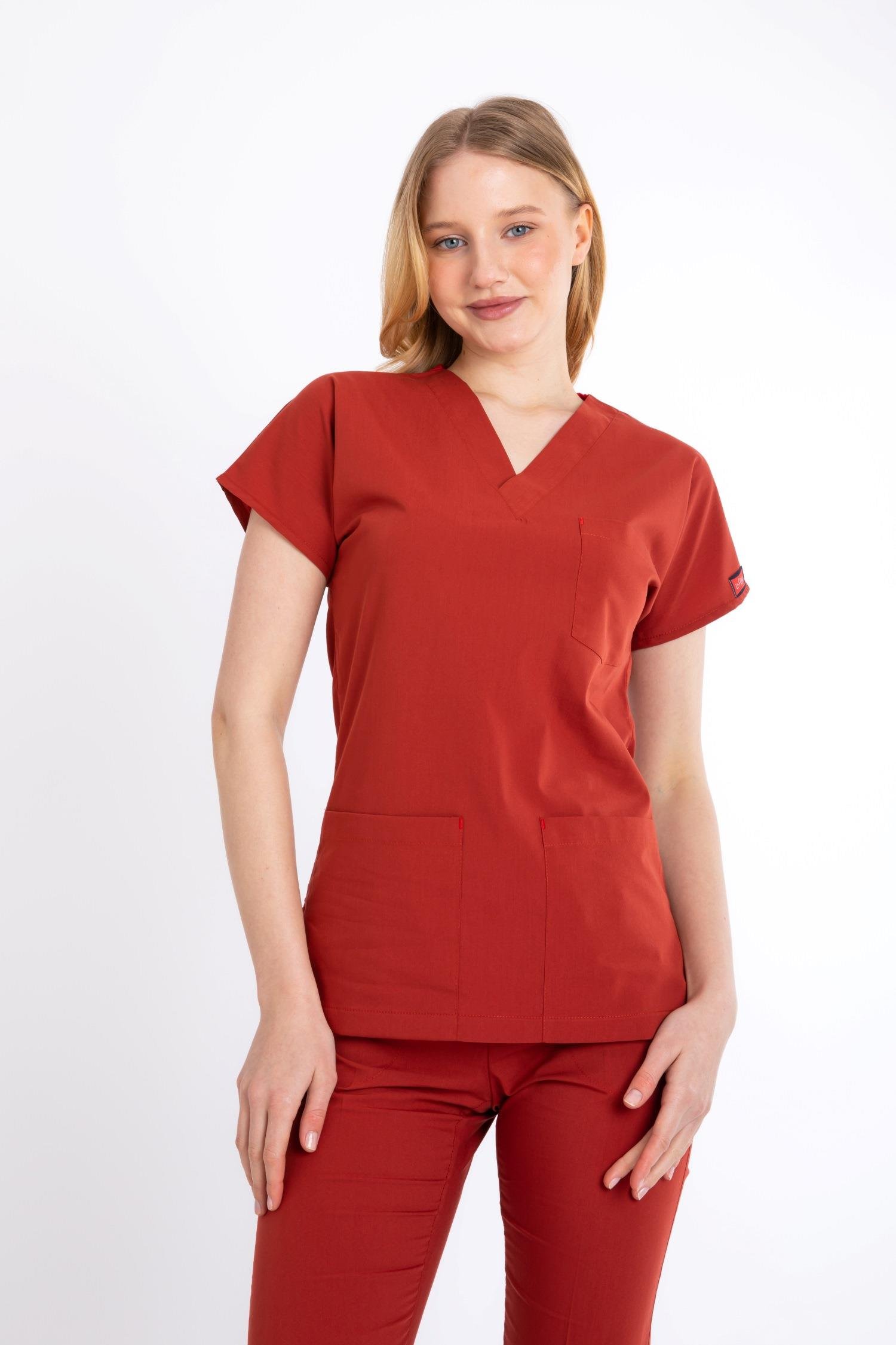 YANIK TURUNCU U-FLEX KADIN LİKRALI TEK ÜST