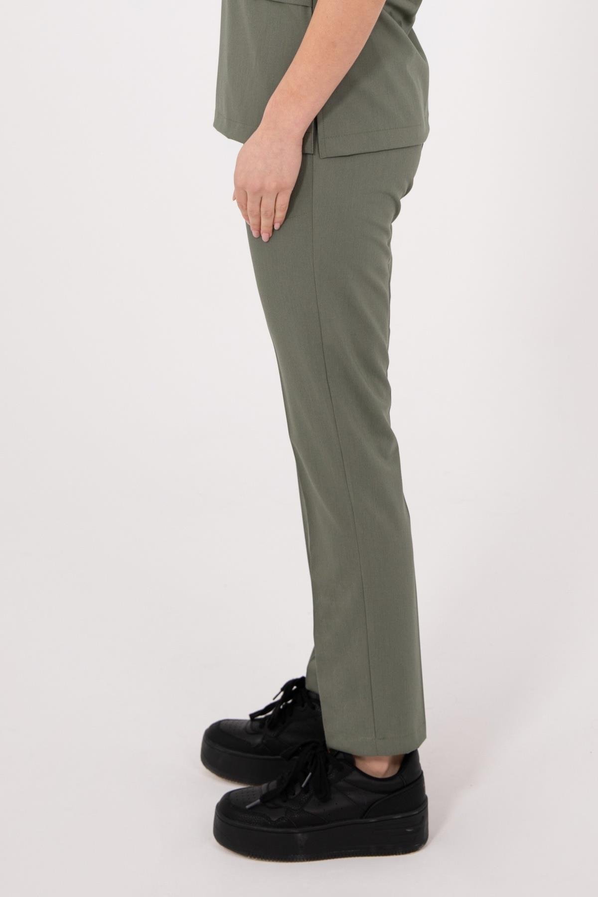 ZEYTİN YEŞİLİ MYRA PREMIUM ÜNİFORMA TAKIM