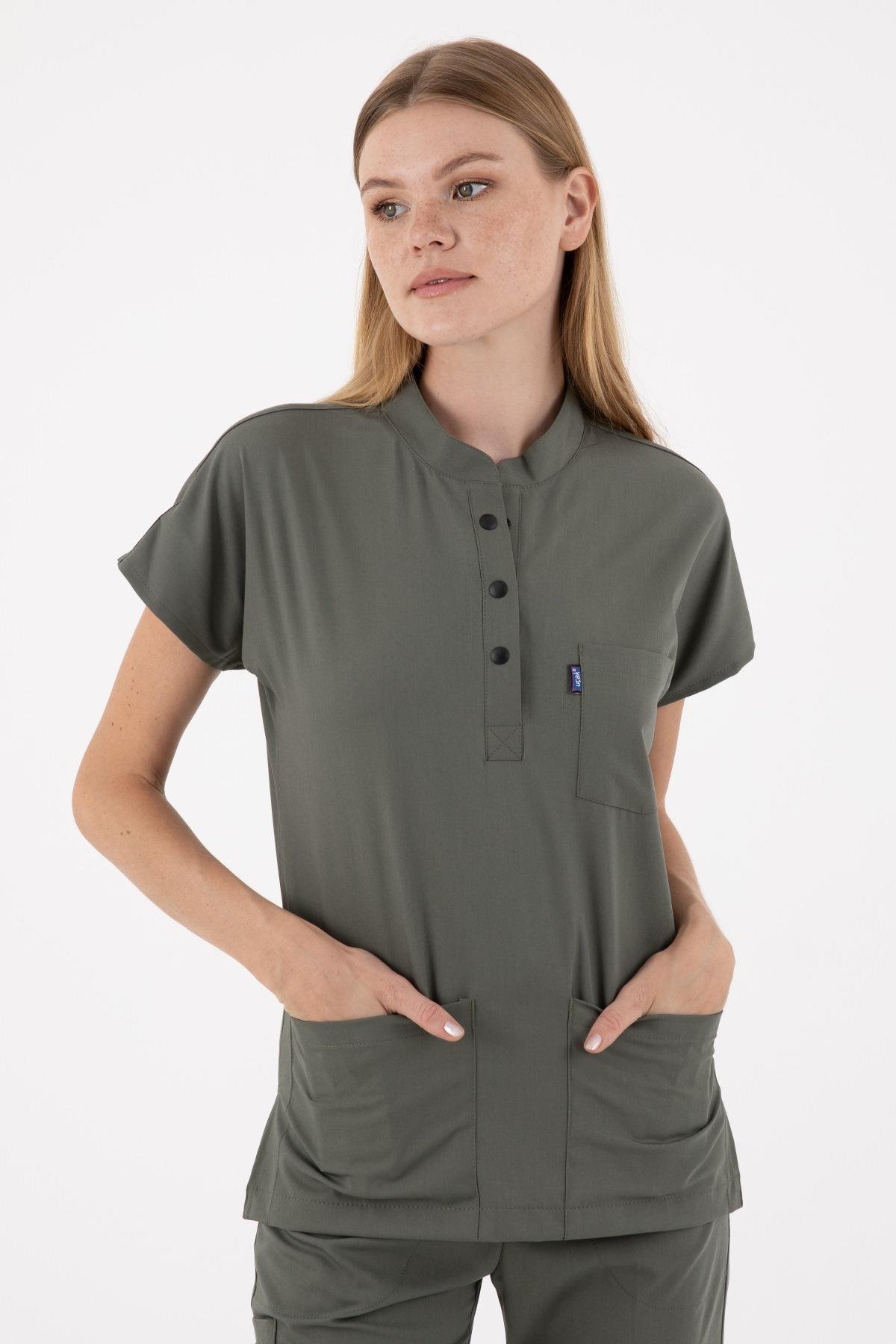 ZEYTİN YEŞİLİ PETRA PREMIUM ÜNİFORMA TAKIM