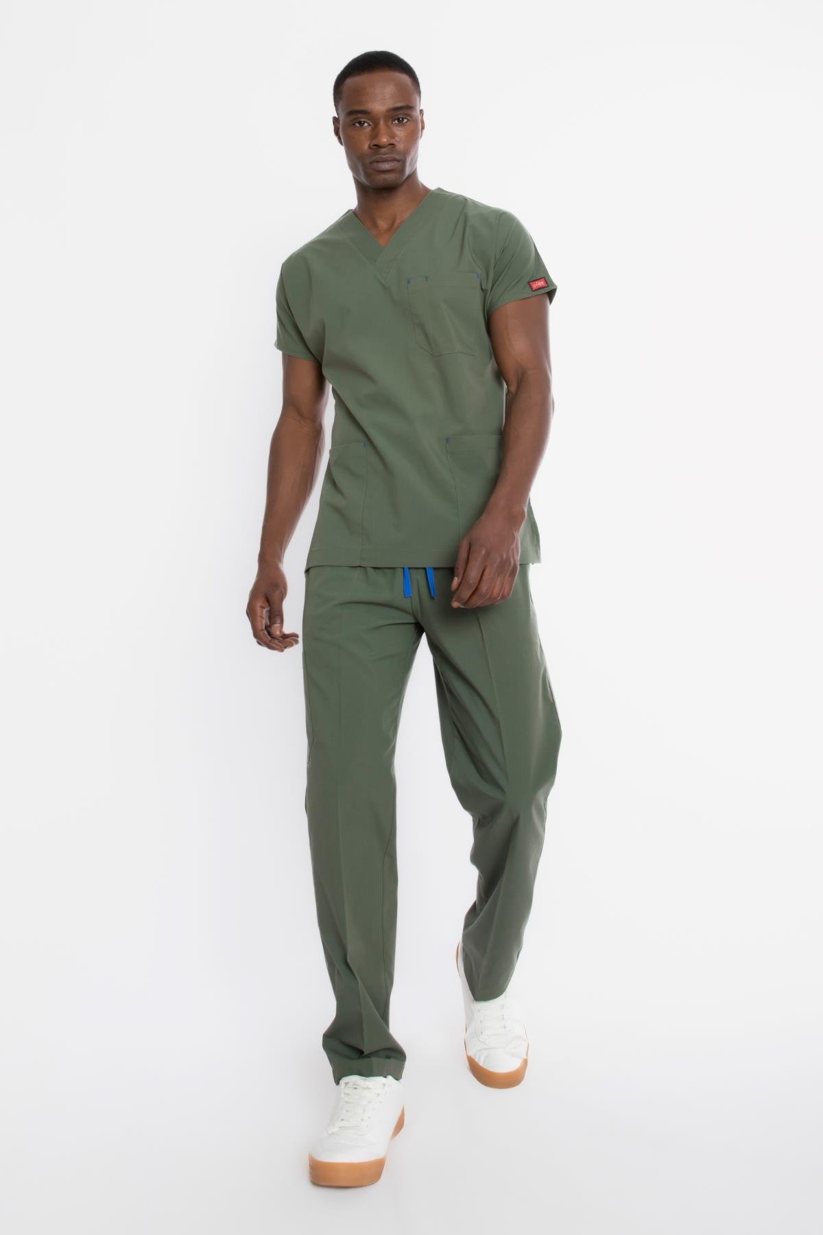 ZEYTİN YEŞİLİ U-FLEX ERKEK CERRAHİ TAKIM