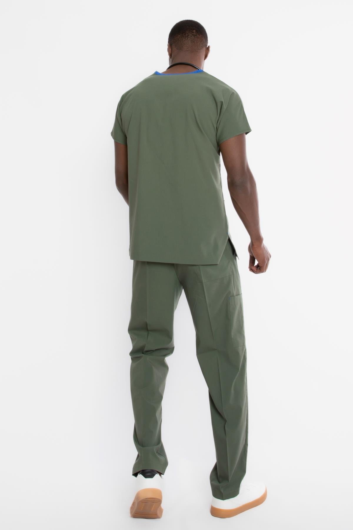 ZEYTİN YEŞİLİ U-FLEX ERKEK CERRAHİ TAKIM