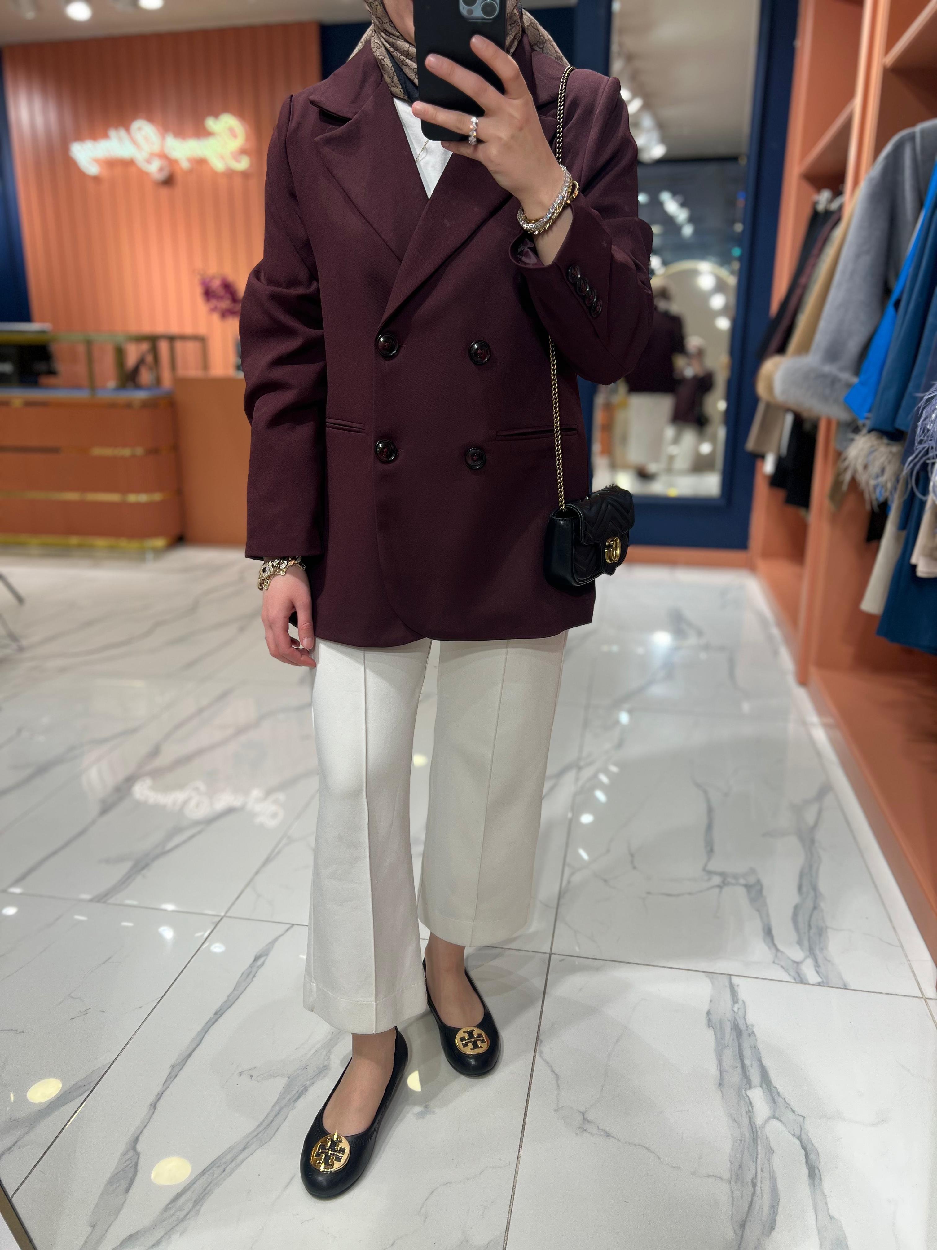 Blazer Ceket | Mürdüm