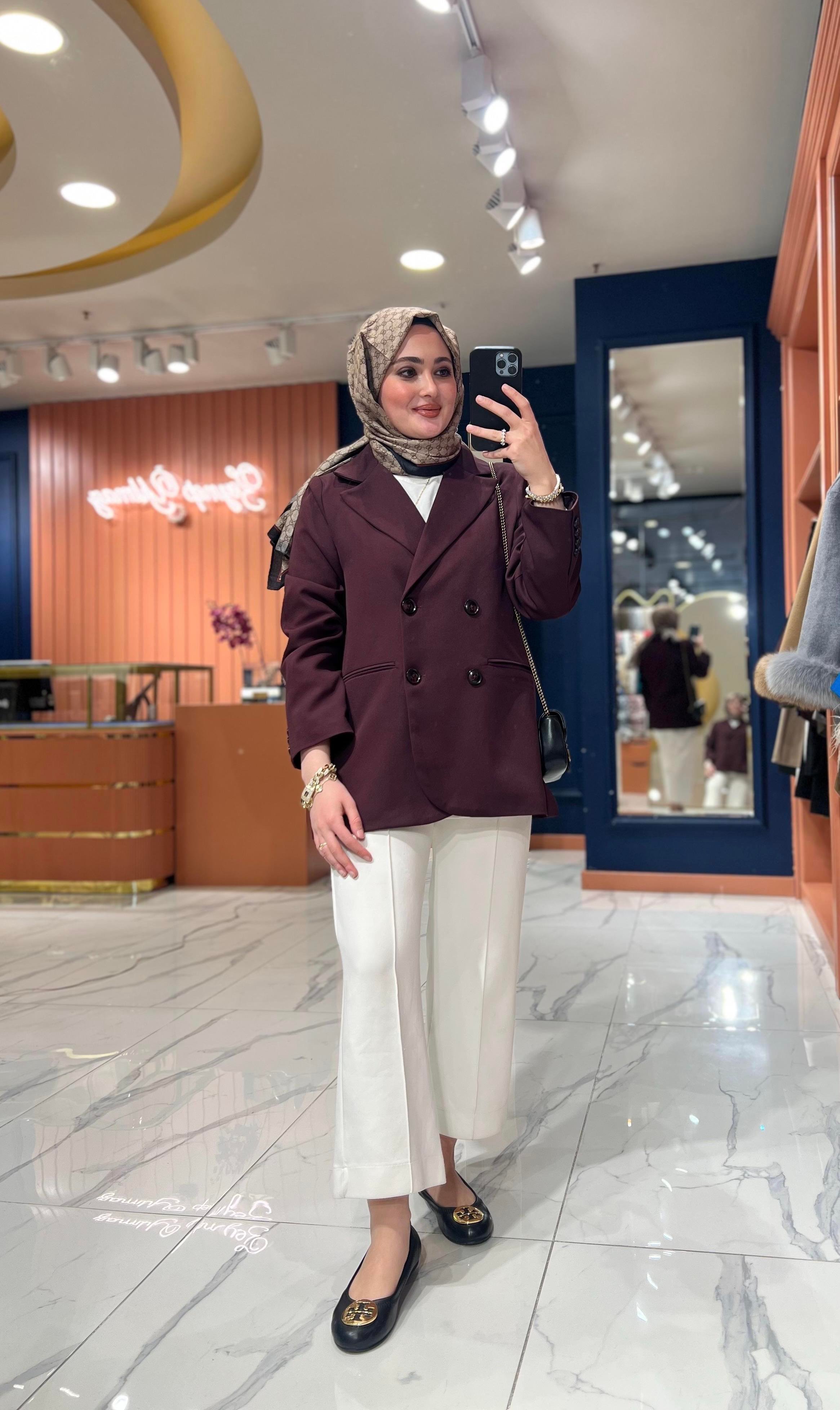 Blazer Ceket | Mürdüm