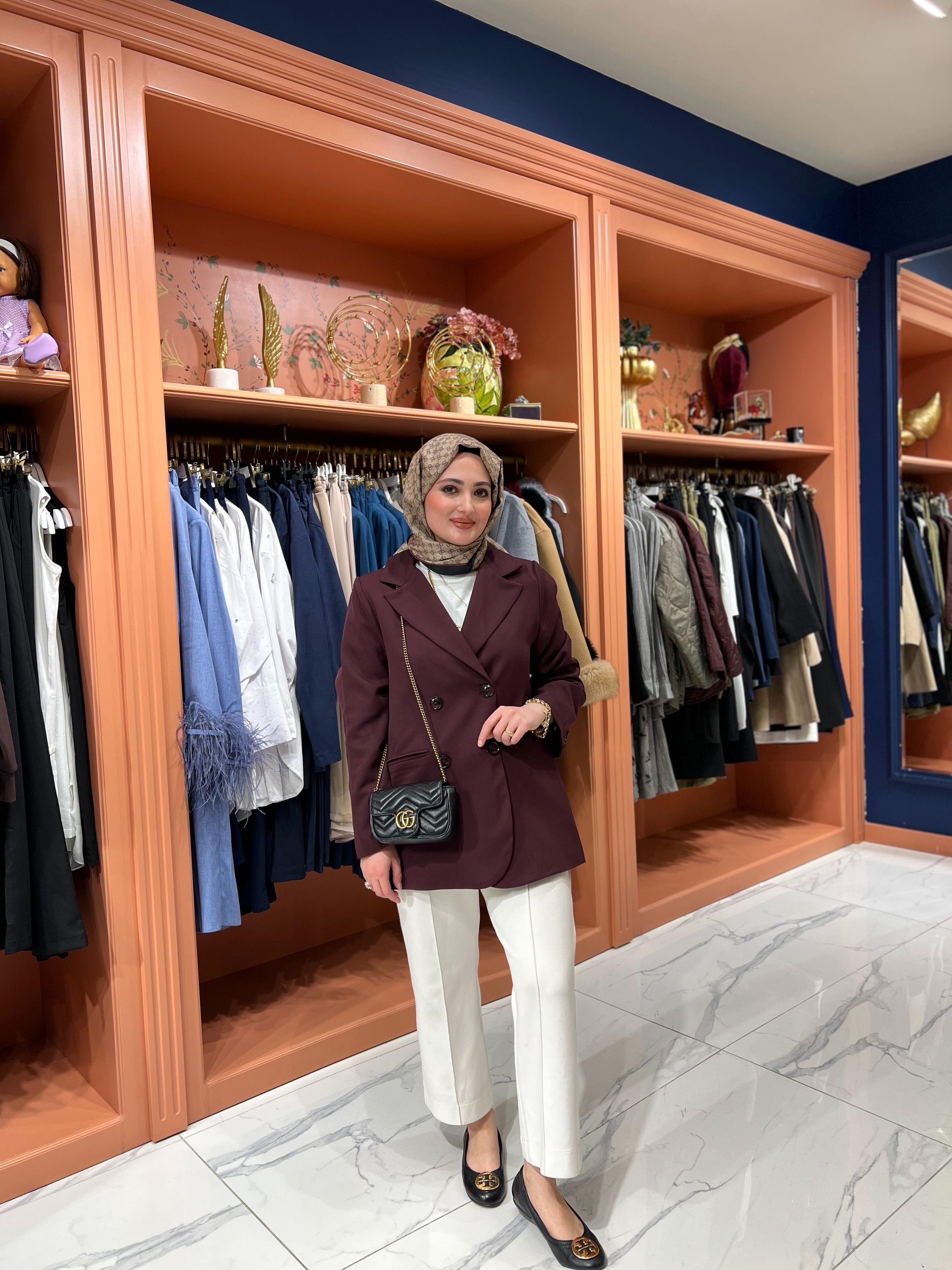 Blazer Ceket | Mürdüm