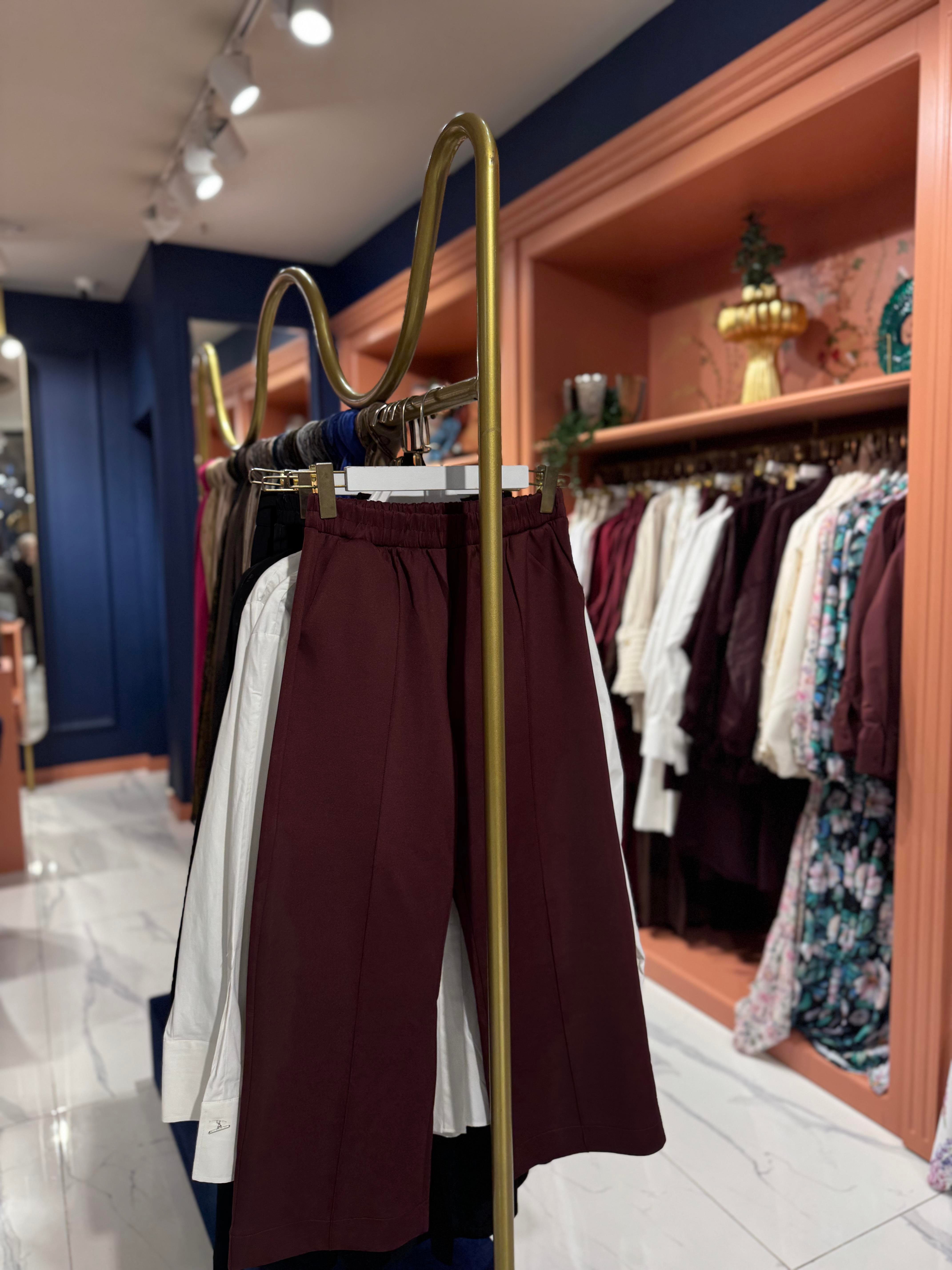 Çimalı Pantolon Bordo