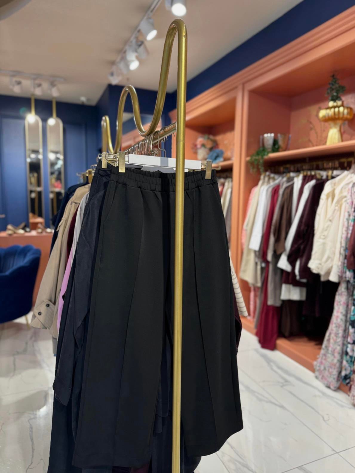Çimalı Pantolon Siyah