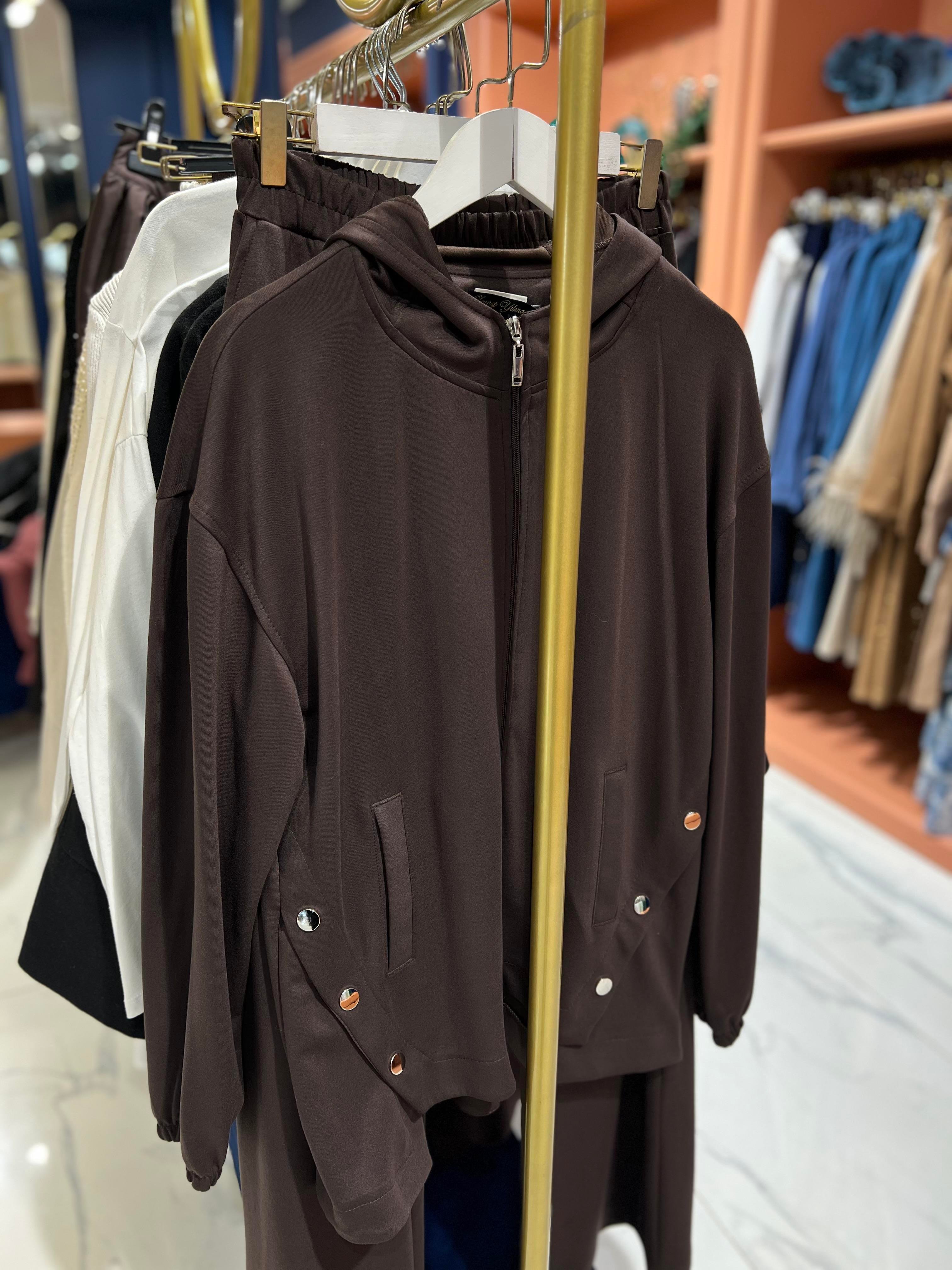 Çıtçıt Detaylı Oysh Takım | Acı Kahve