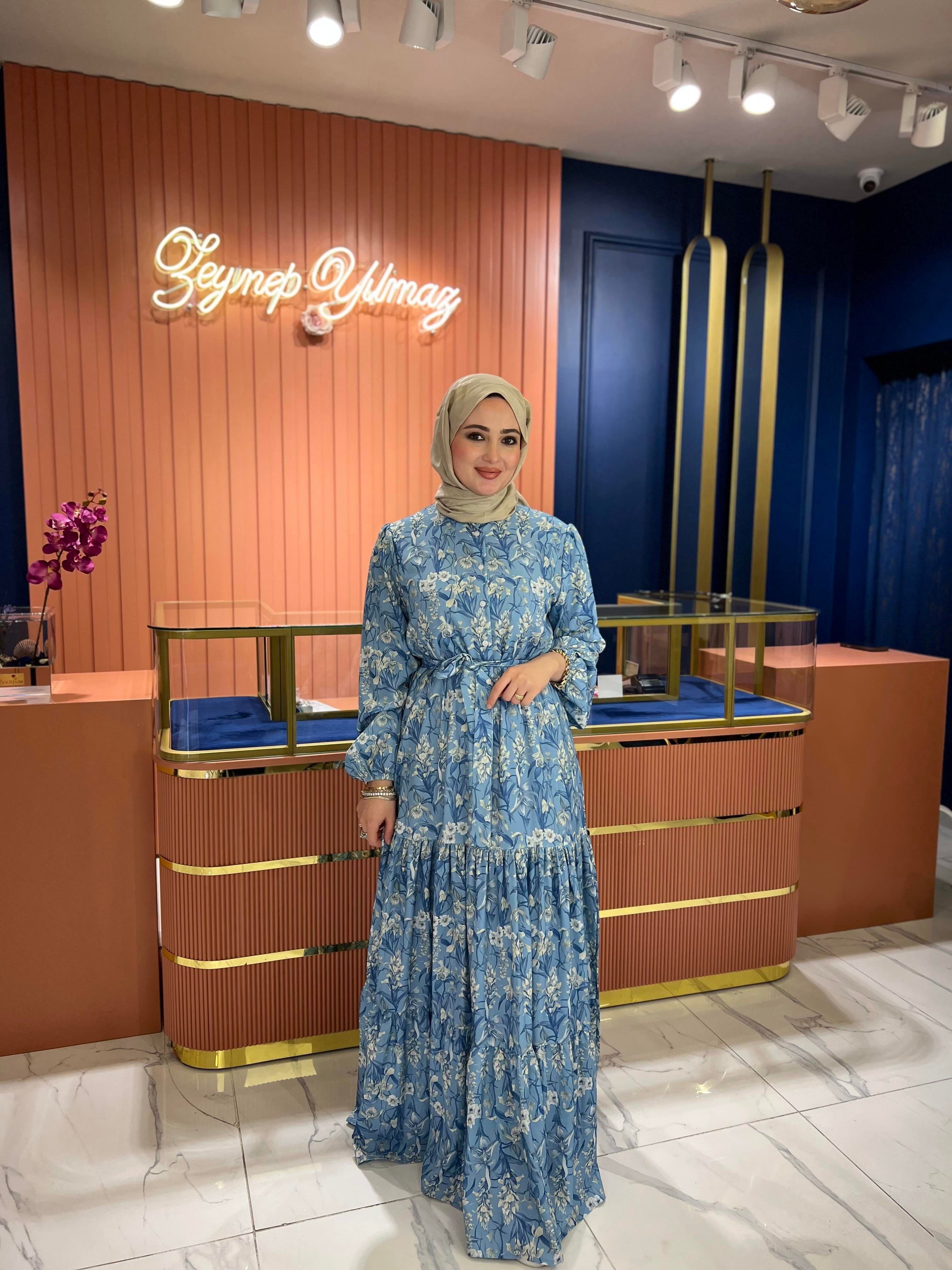 İpek Krep Coste Elbise 