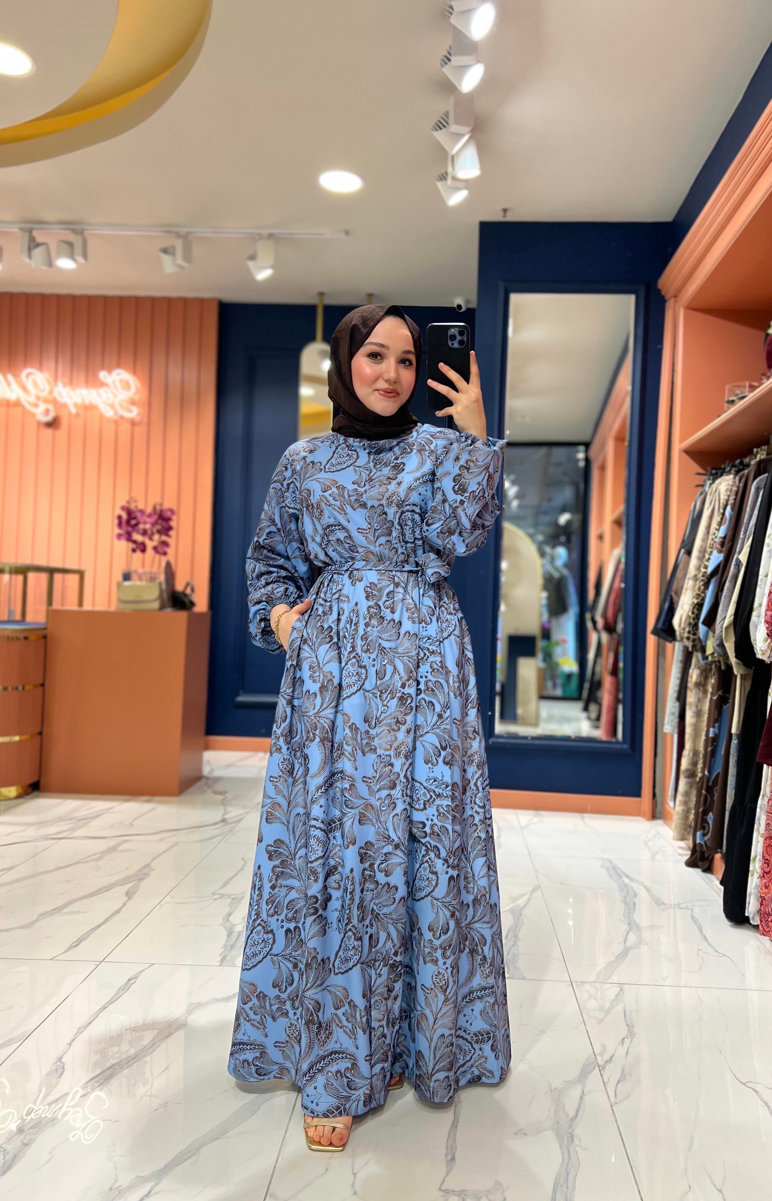 İpek Krep Fleur Elbise