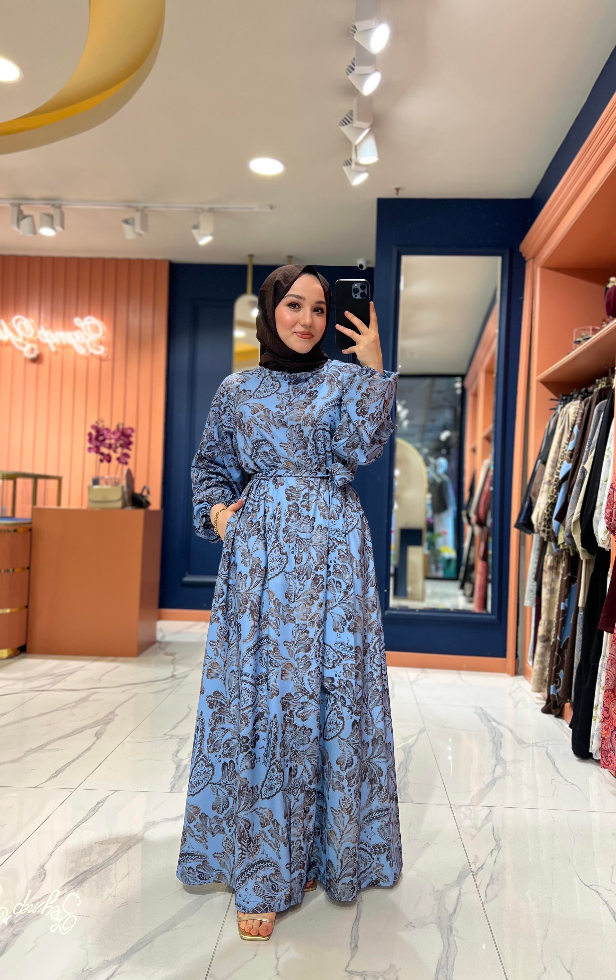 İpek Krep Fleur Elbise