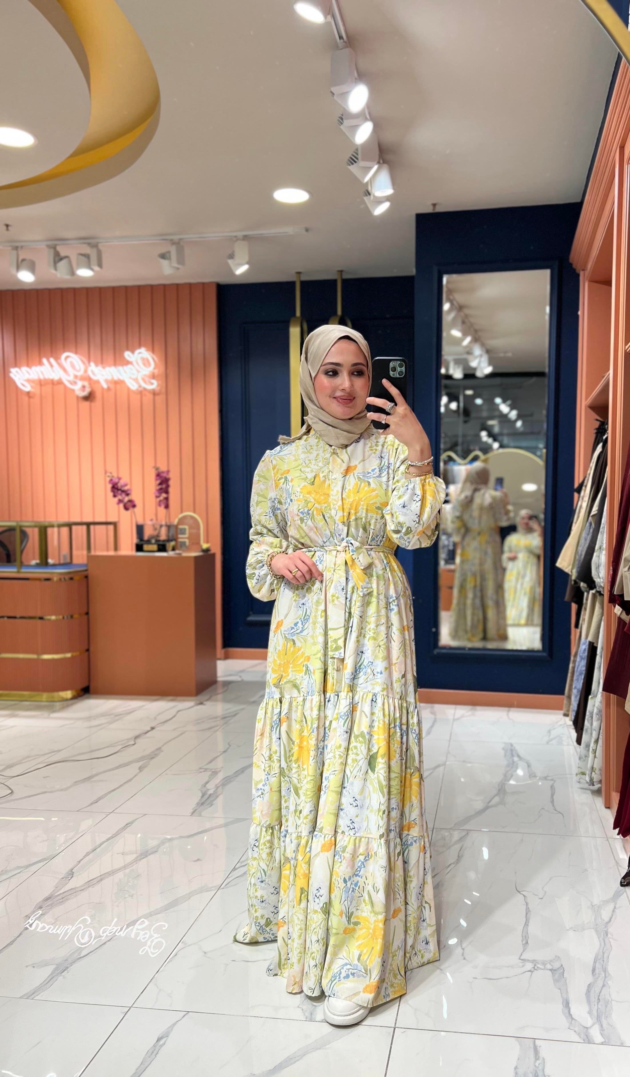 İpek Krep Line Elbise