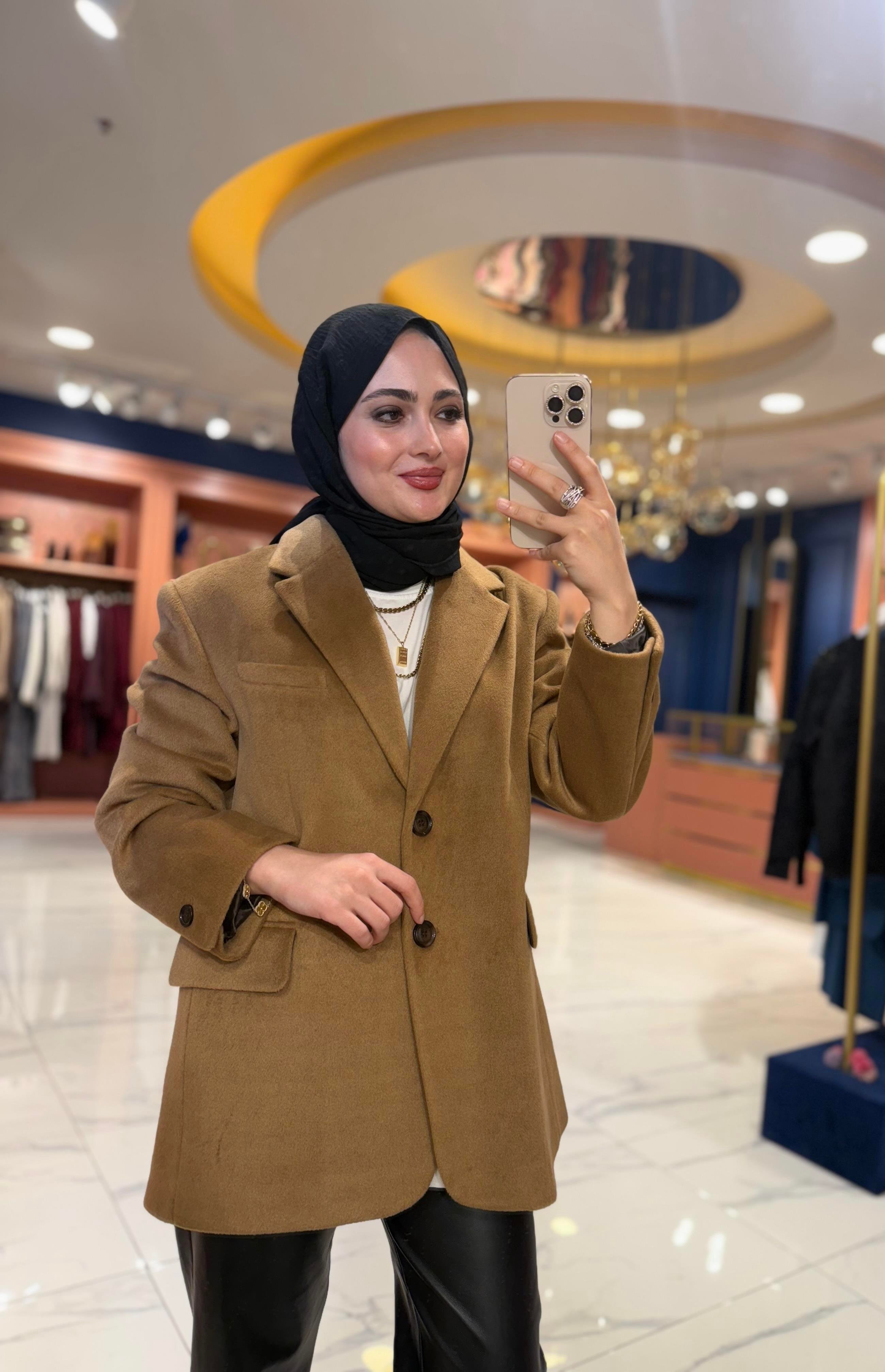 Kaşe Ceket Camel 
