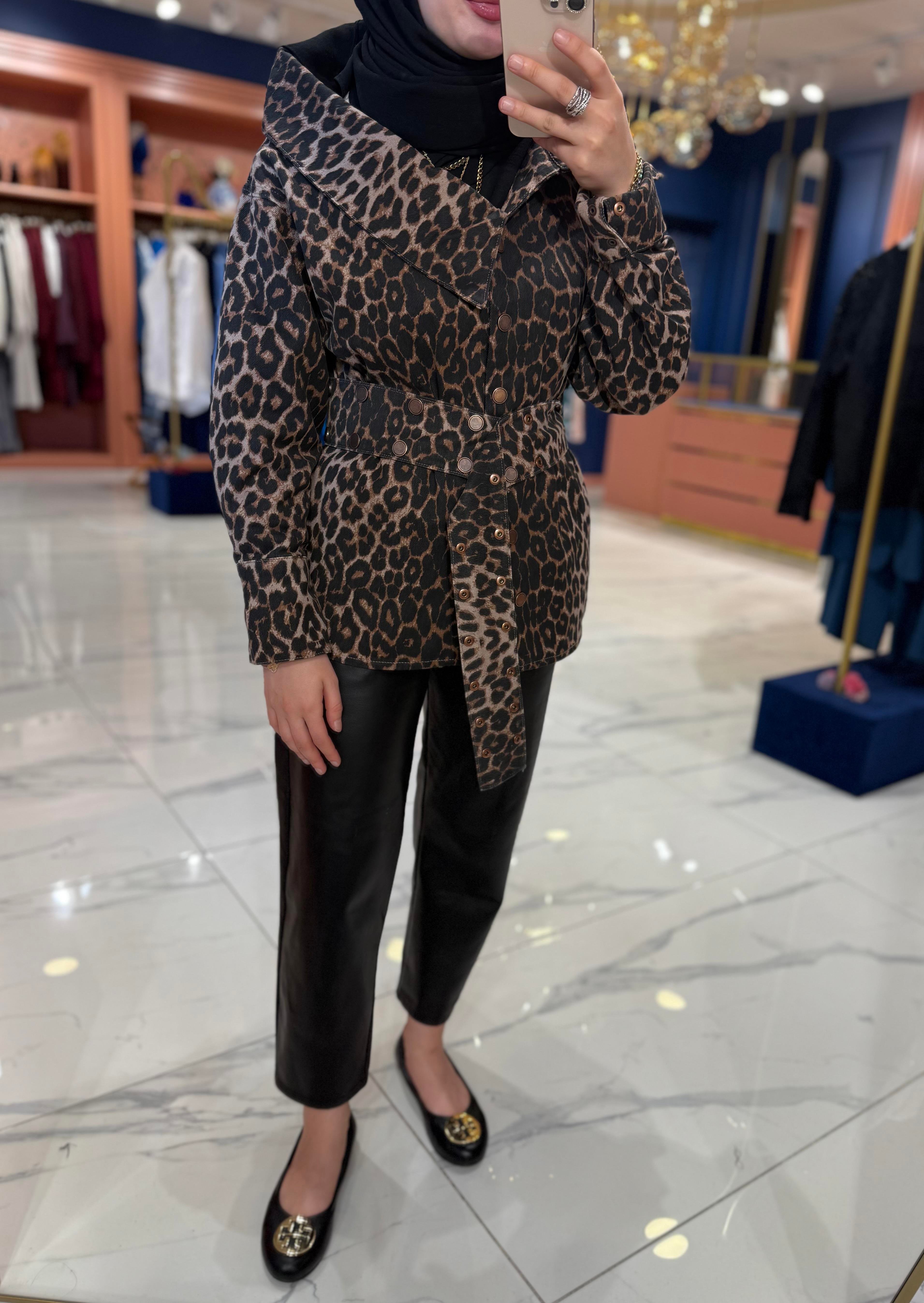 Leopar | Kot Kısa Ceket 