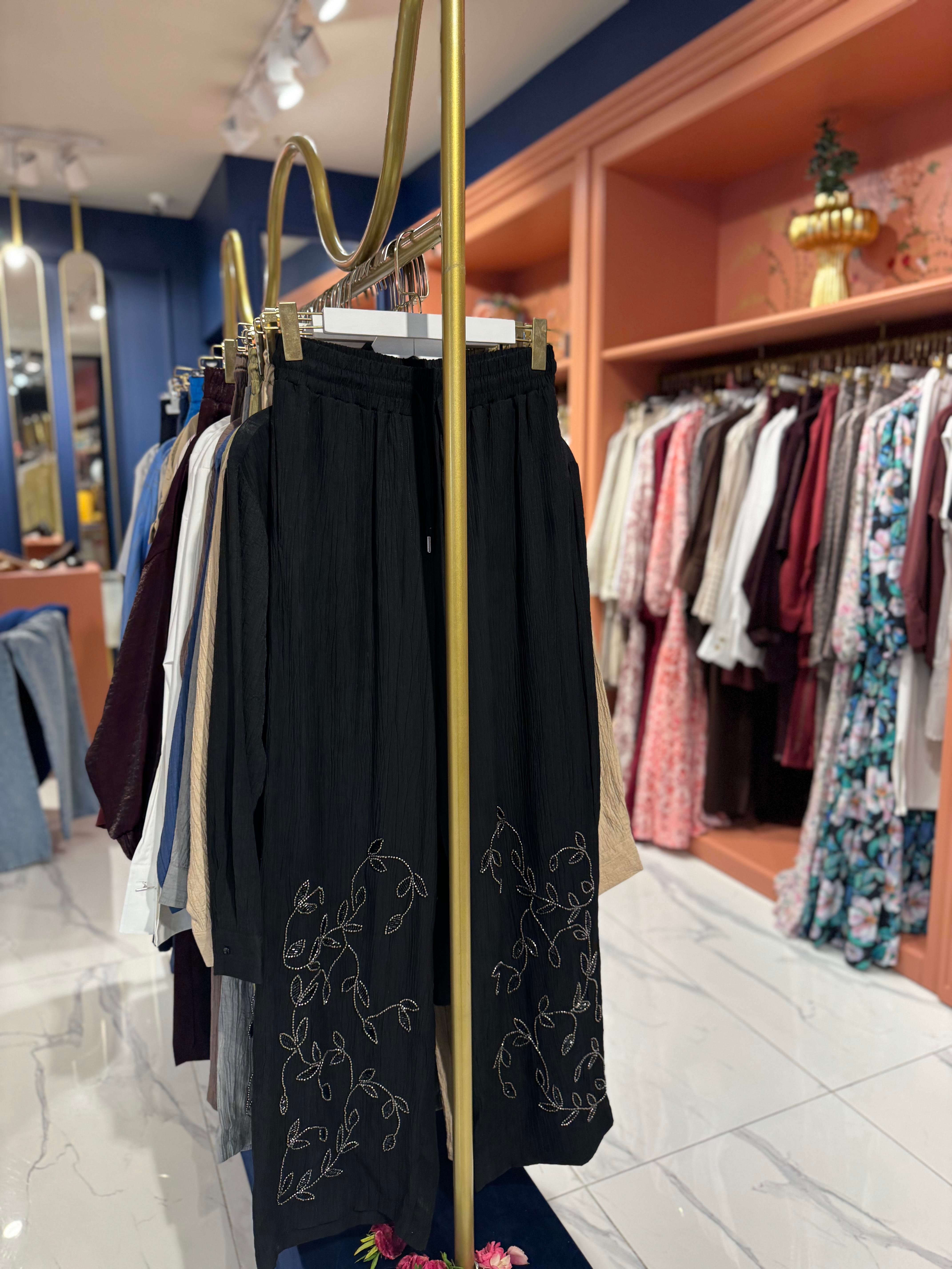 Nora Tencel Takım Siyah