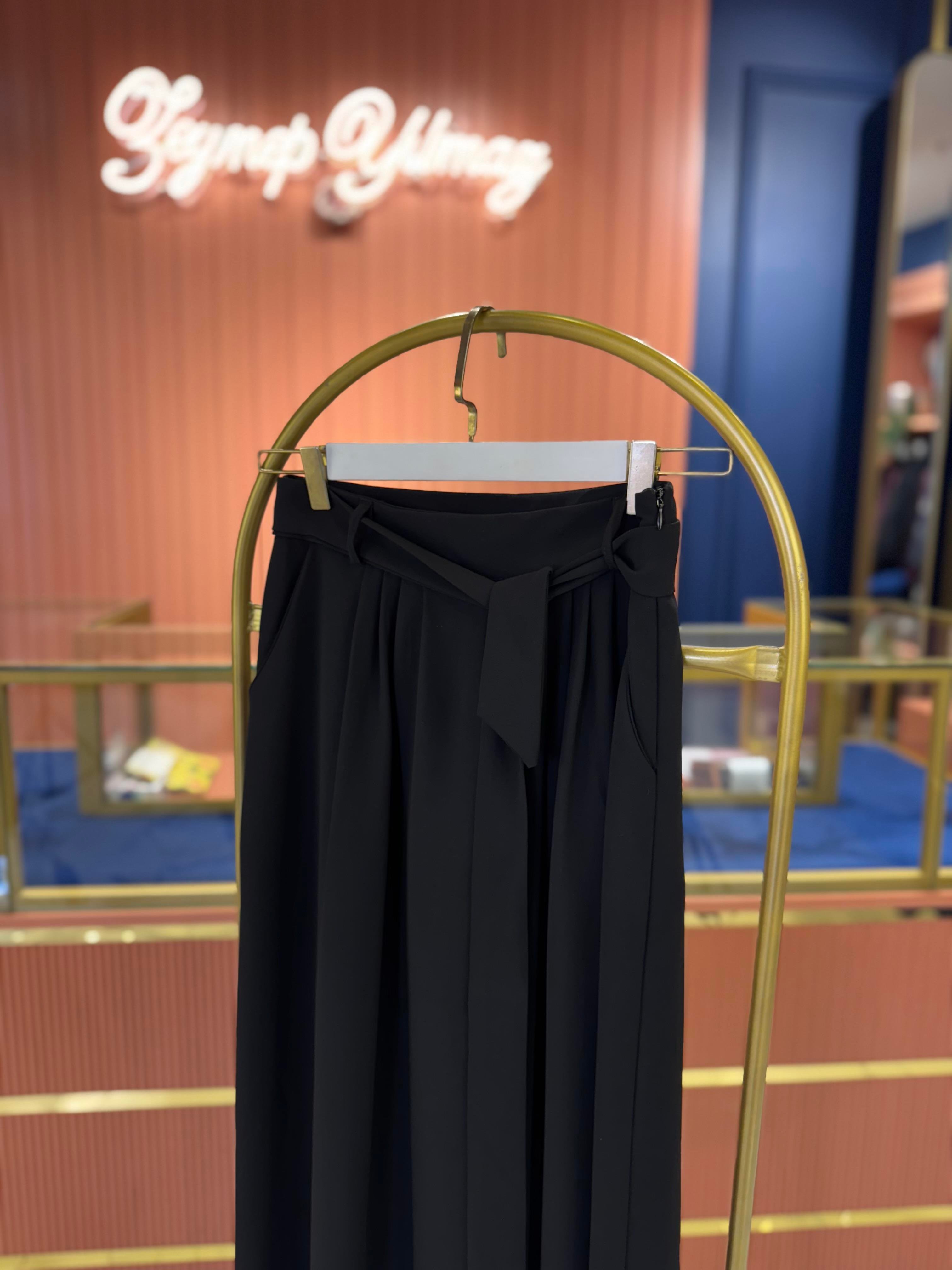 Premium  Krep Palazzo | Siyah