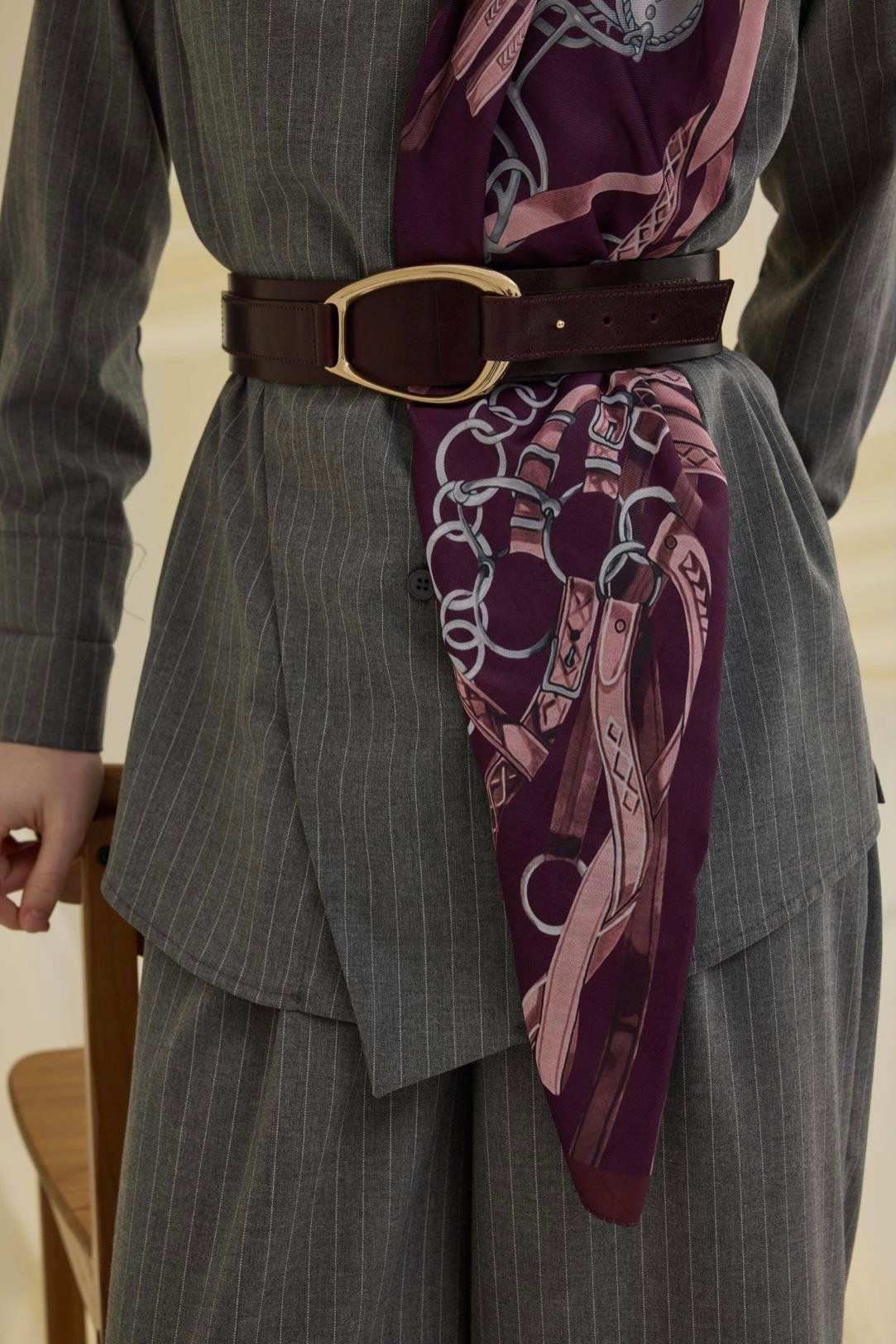 Ria Kemerli Mürdüm Şal