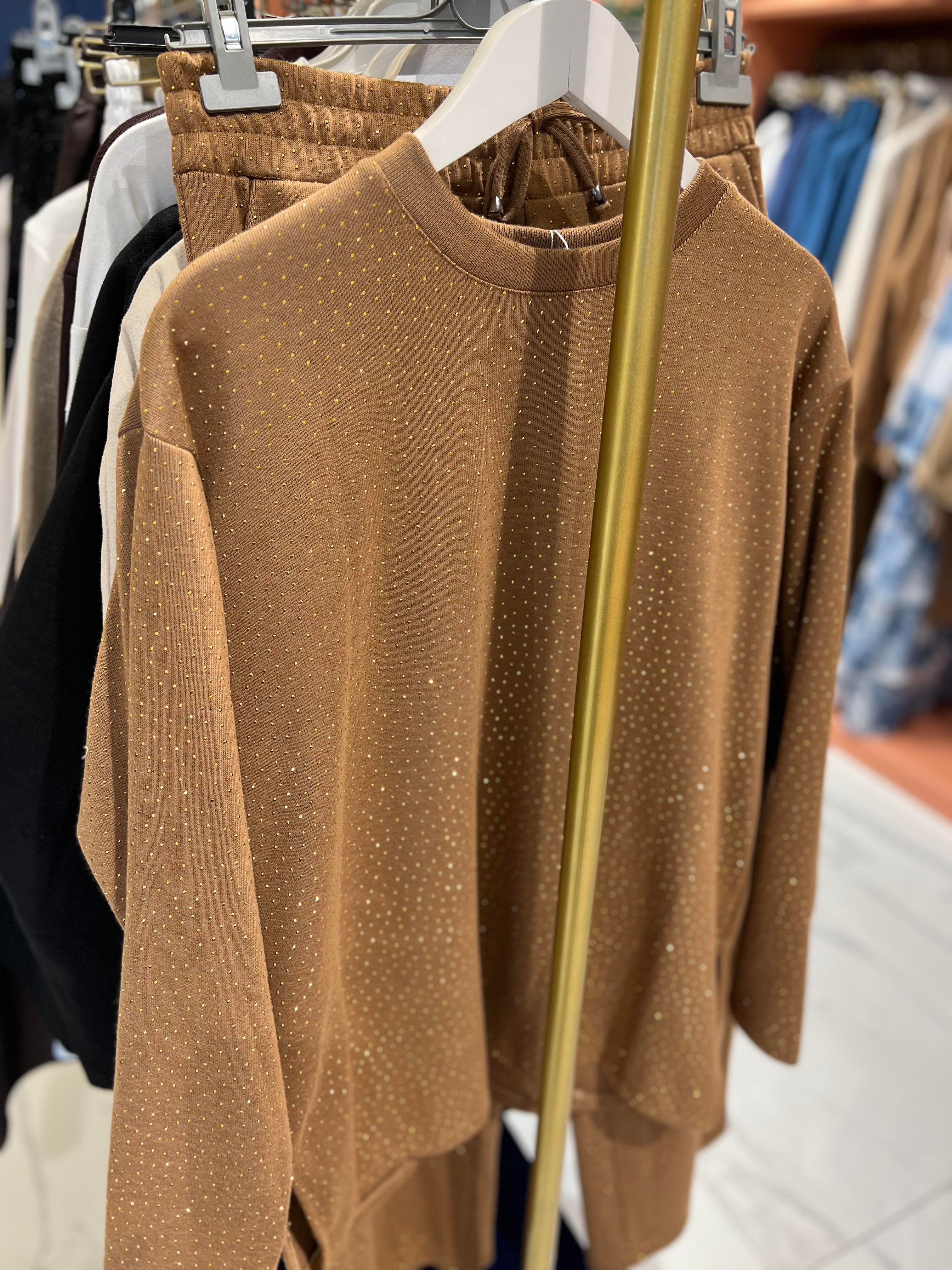 Taşlı Triko Takım | Camel